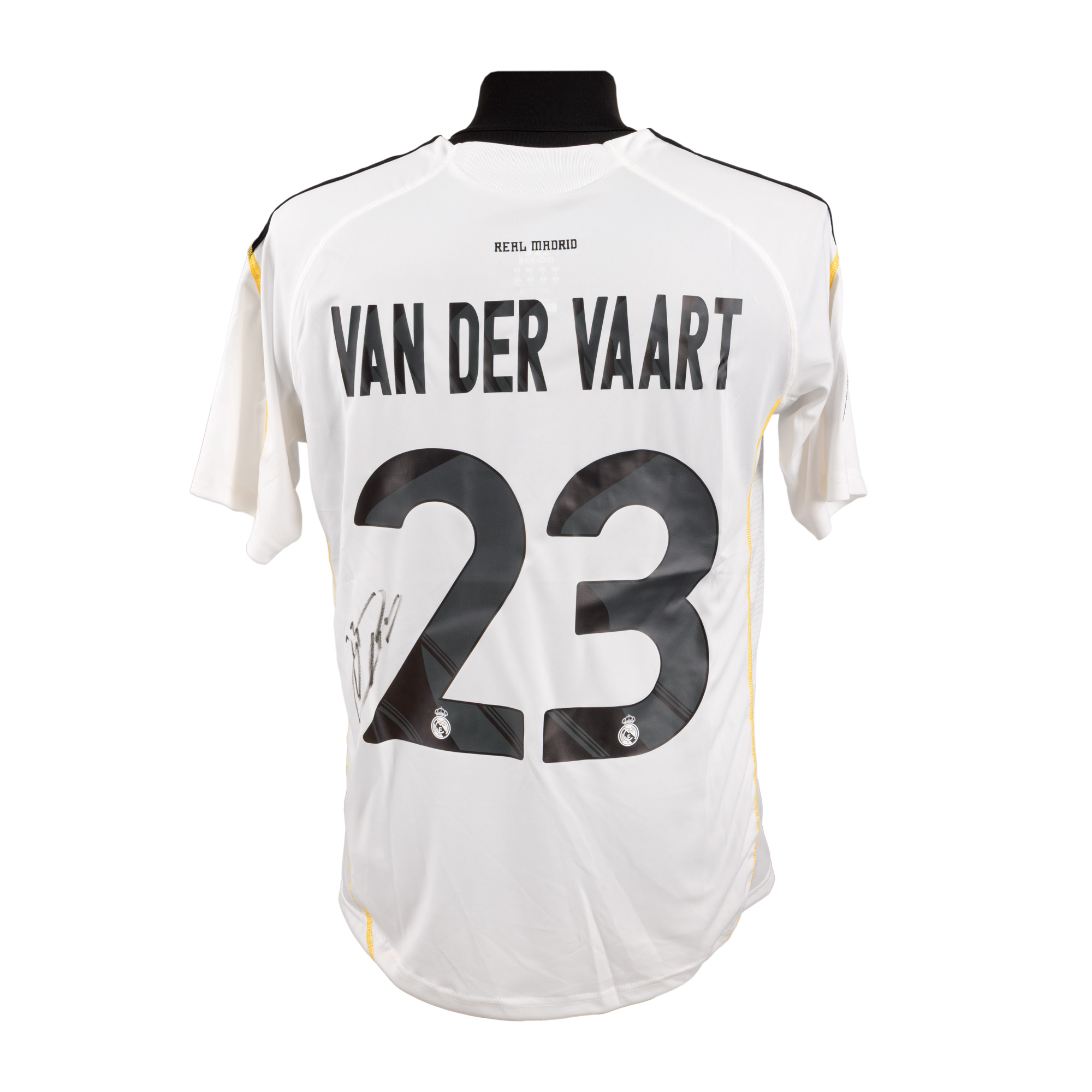 Tricou al echipei Real Madrid, cu semnătura olografă a lui Rafael Van der Vaart