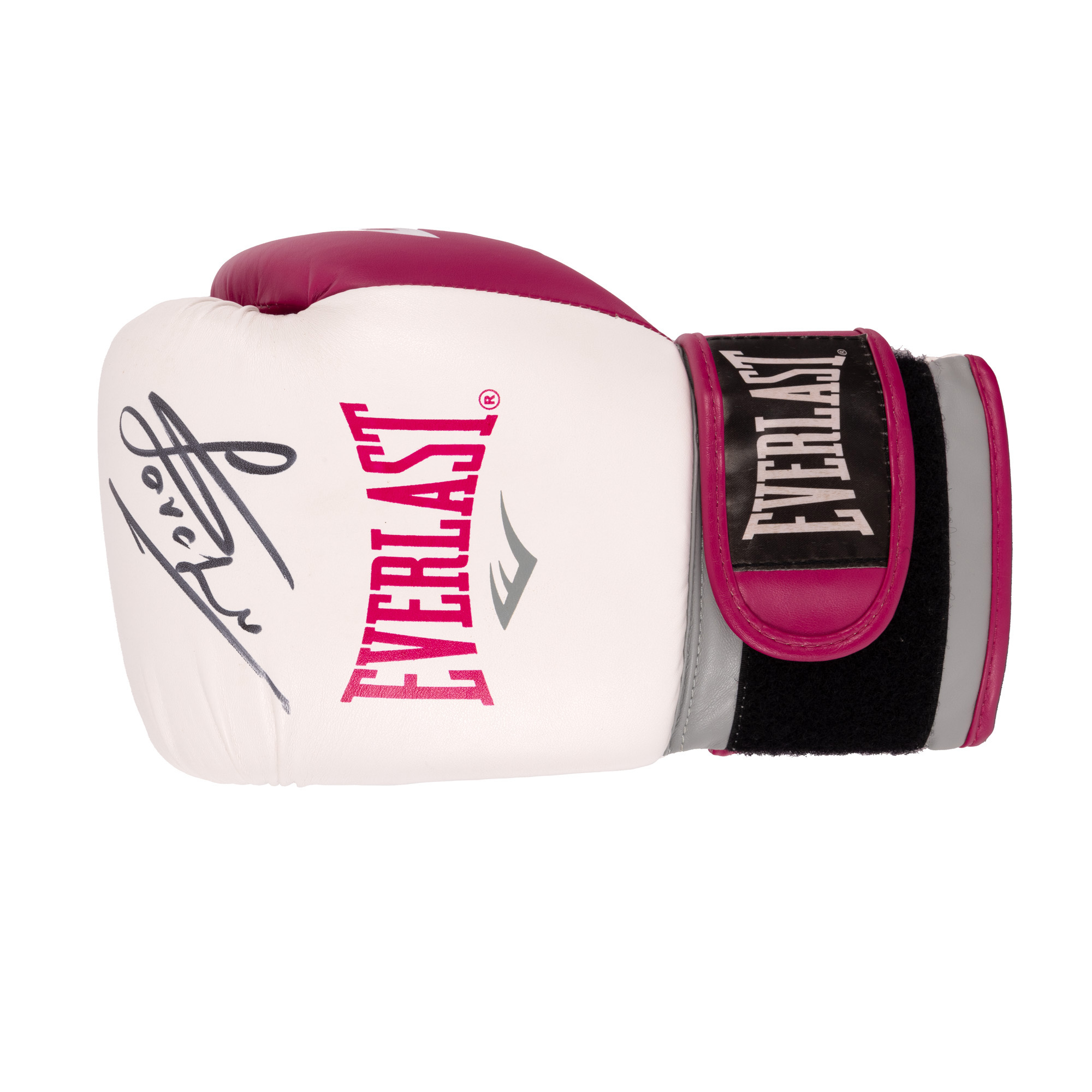 Mănușă de box Everlast, cu semnătura olografă a lui Leonard Doroftei