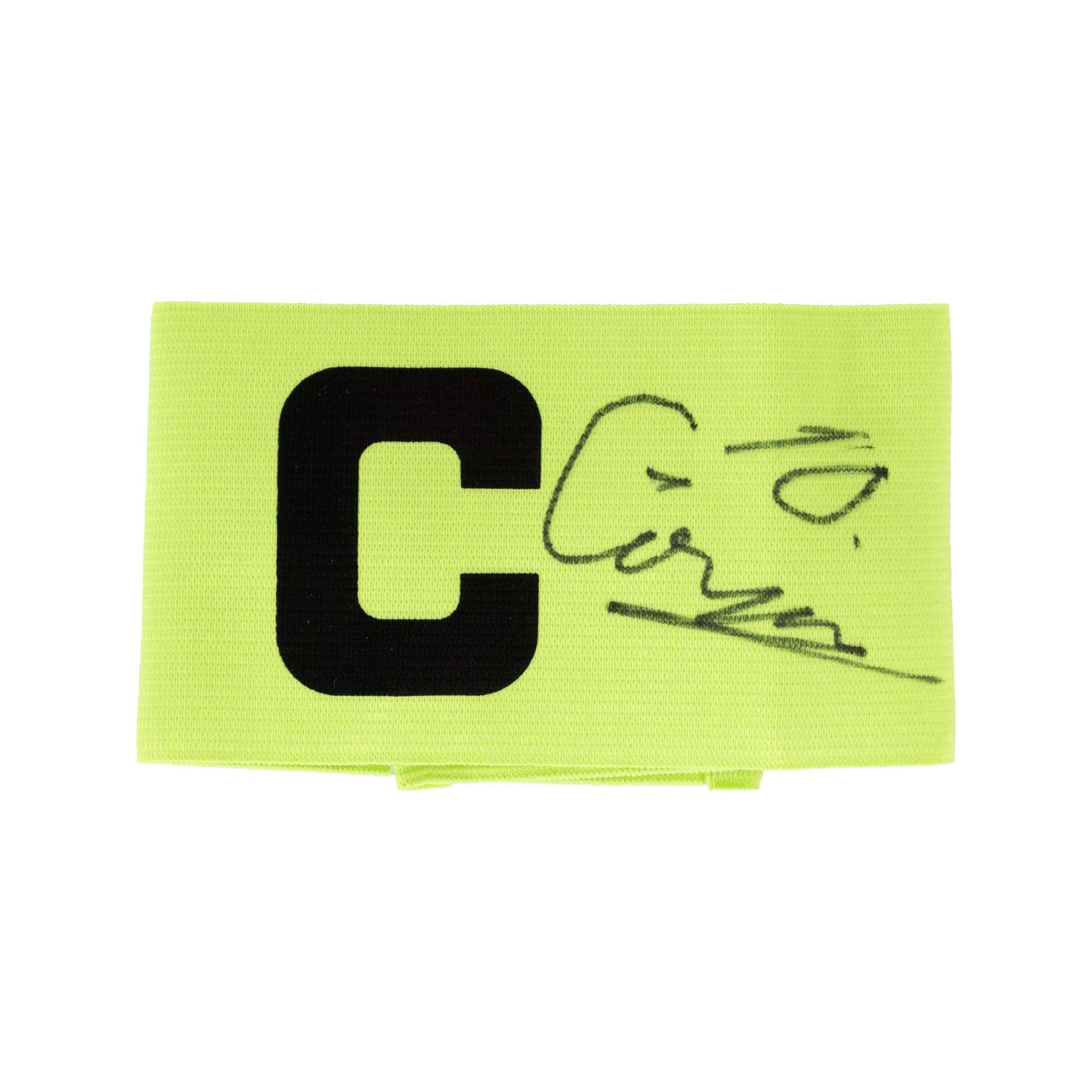 Banderolă de căpitan, cu semnătura olografă a lui Cătălin Cîrjan