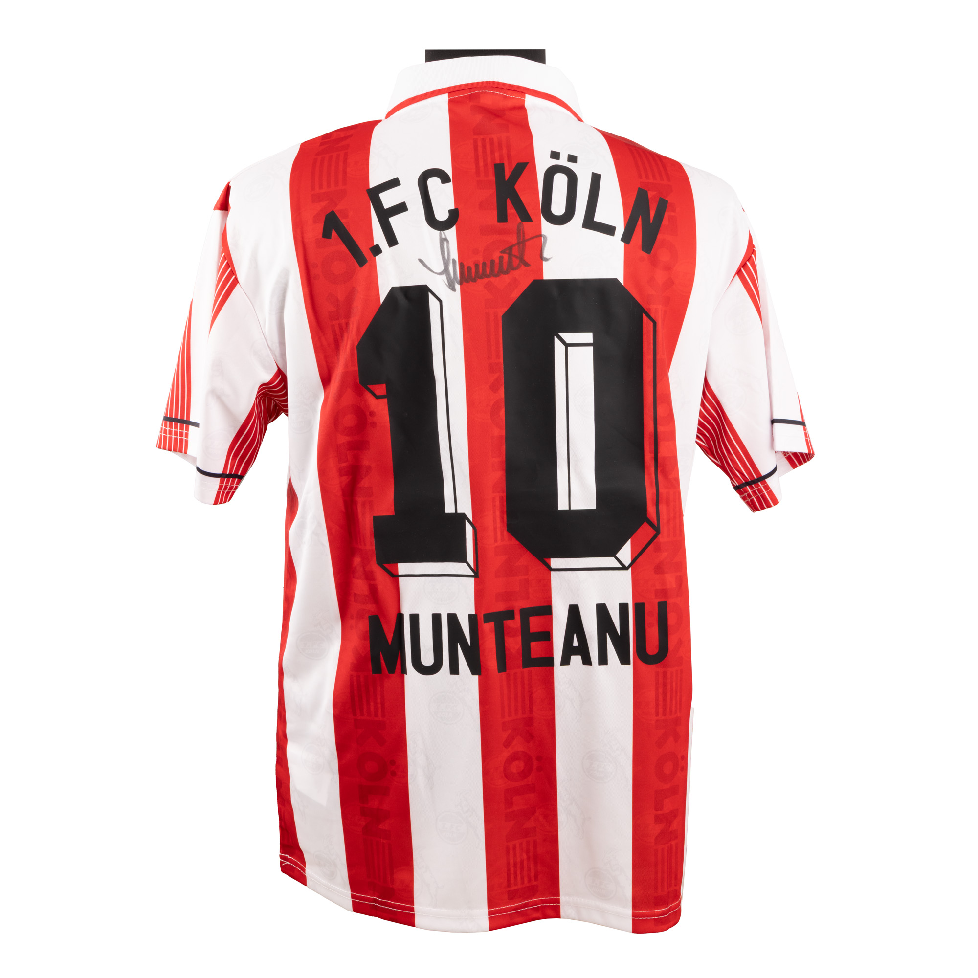 Tricou F.C. Koln, cu semnătura olografă a lui Dorinel Munteanu