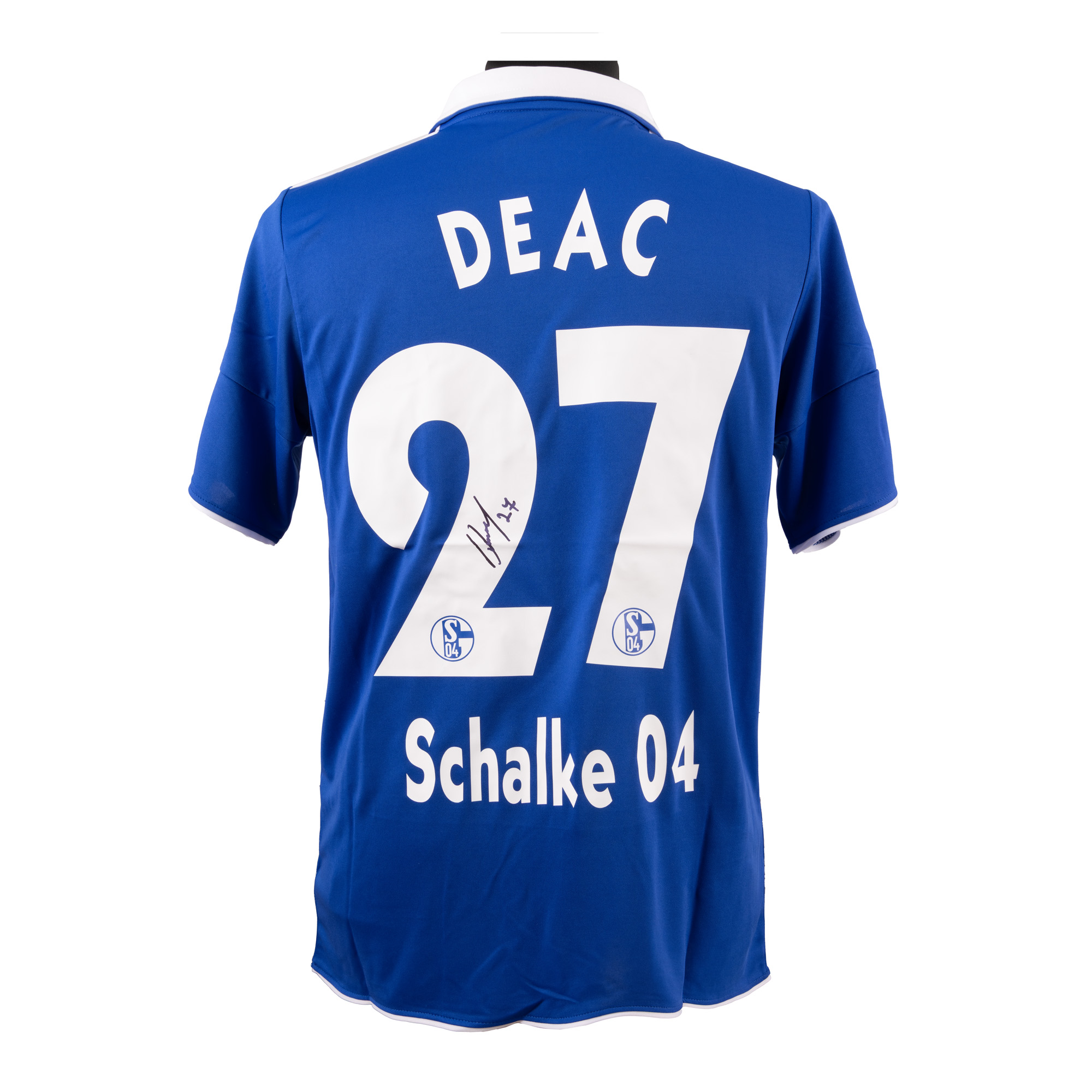 Tricou F.C. Schalke, cu semnătura olografă a lui Ciprian Deac