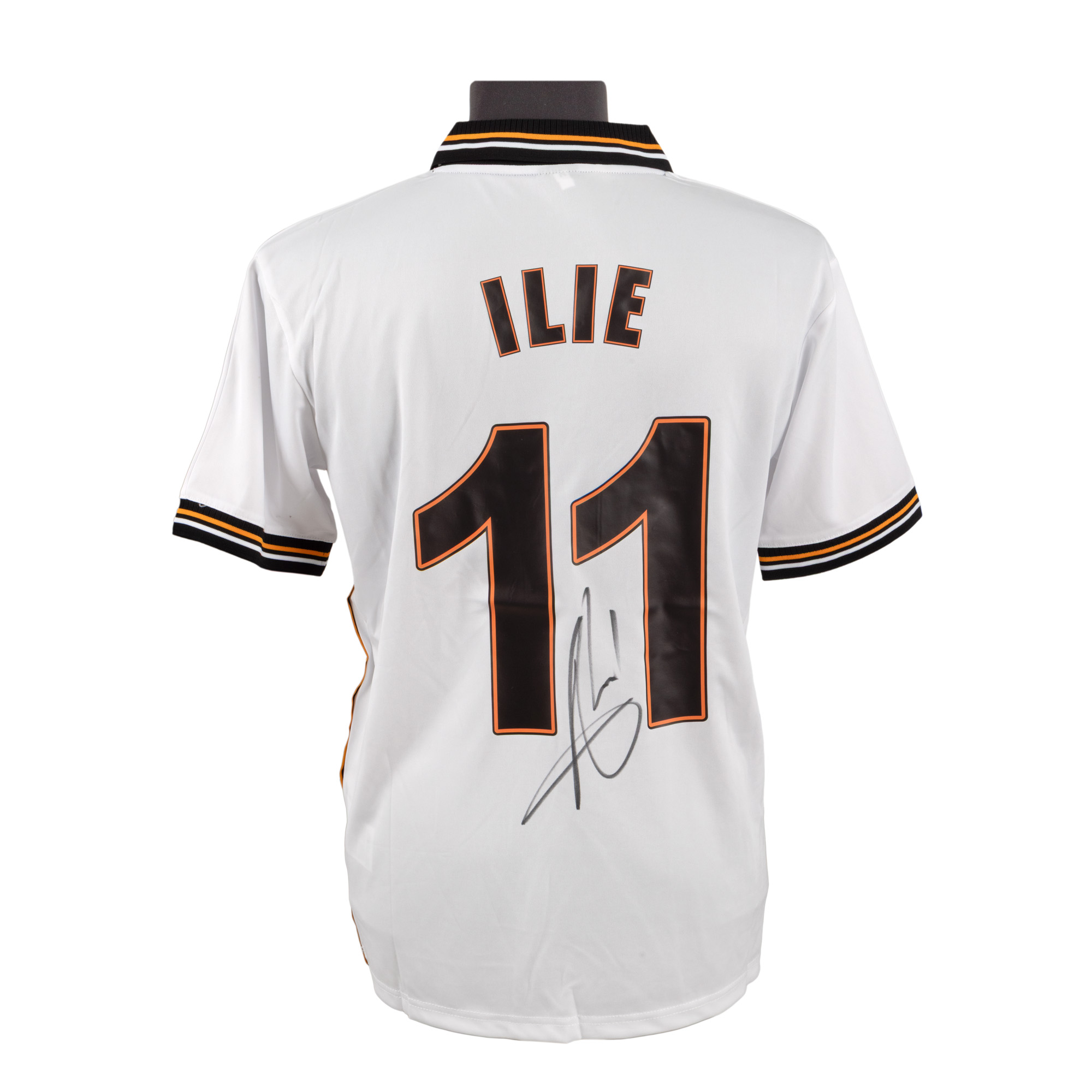 Tricou F.C. Valencia, cu semnătura olografă a lui Adrian Ilie