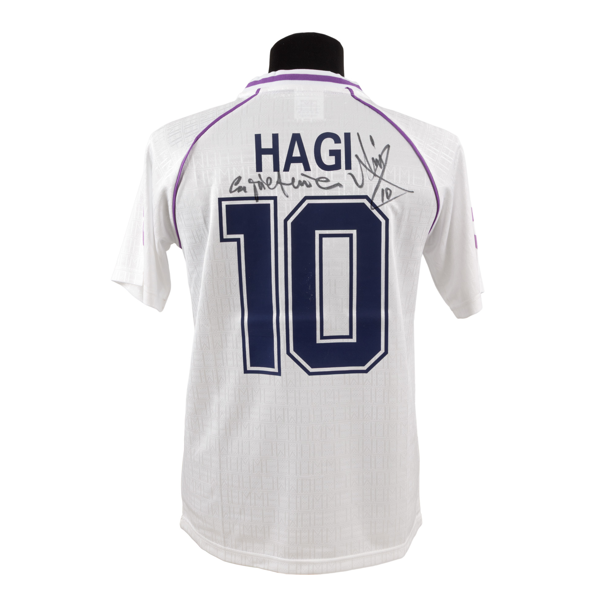 Tricou Real Madrid, cu semnătura olografă a lui Gheorghe Hagi, înrămat