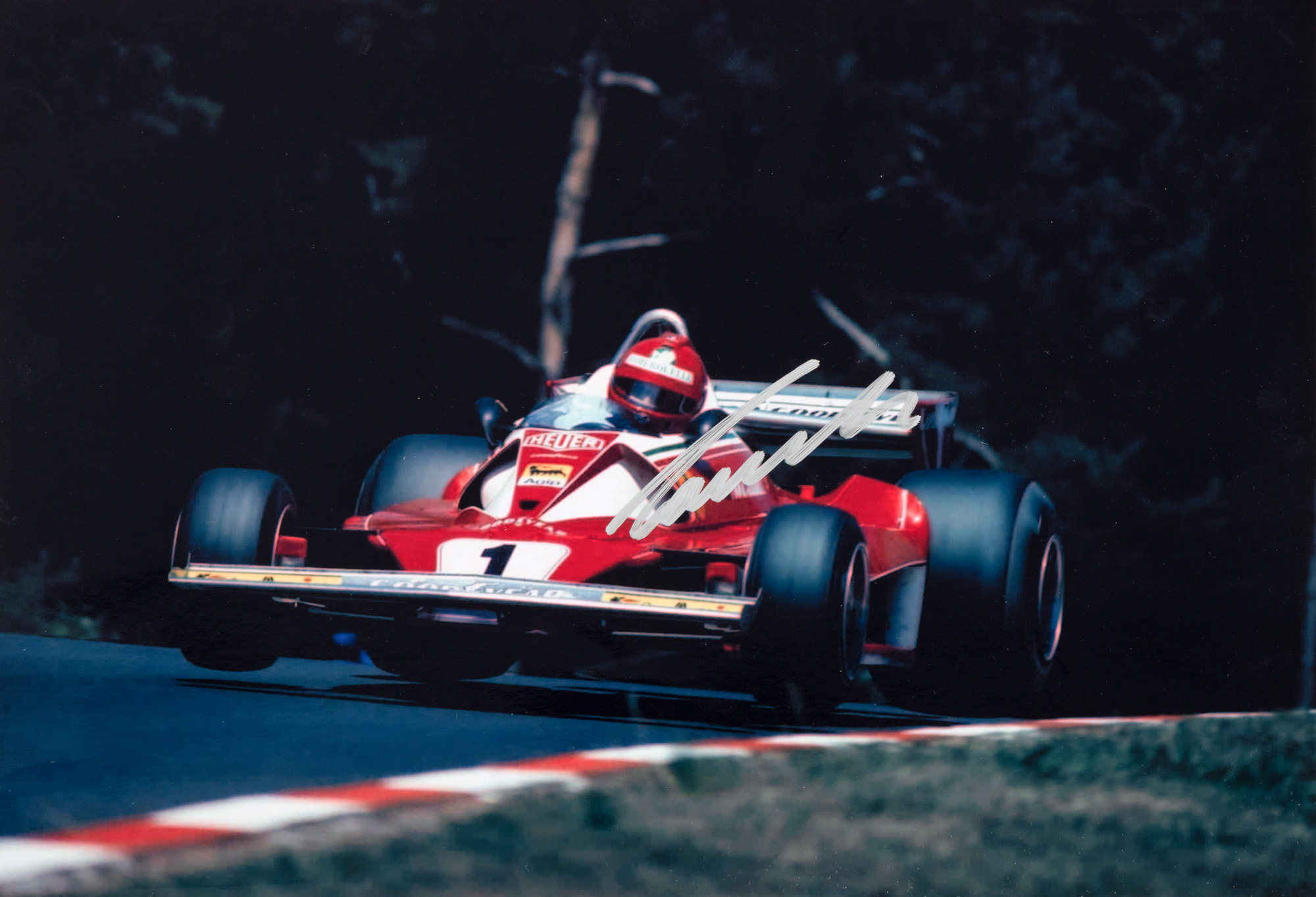 Photograph with Niki Lauda's autograph