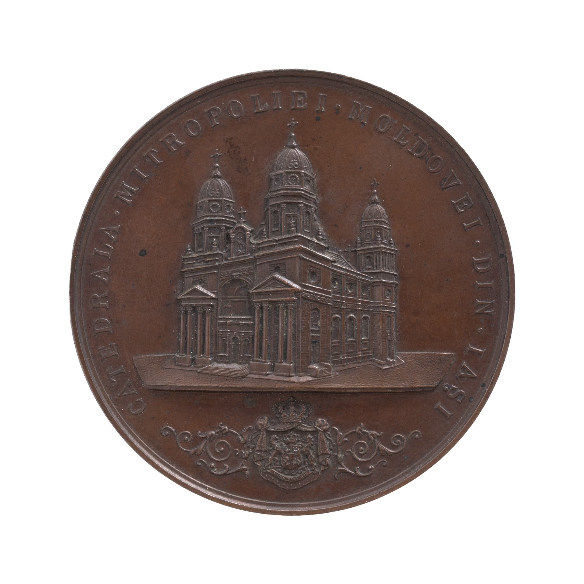 Medalie ”Restaurarea Catedralei Mitropoliei Moldovei din Iași”, 1886