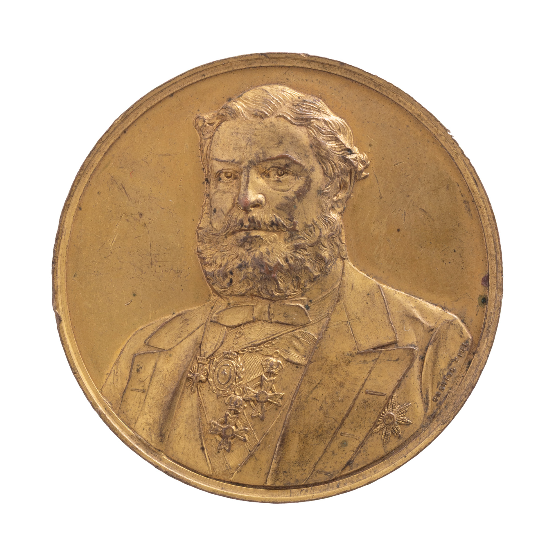 Medalie ” În memoria principelui Dimitrie Grigore Ghika”, gravor Carniol fiul, 1897