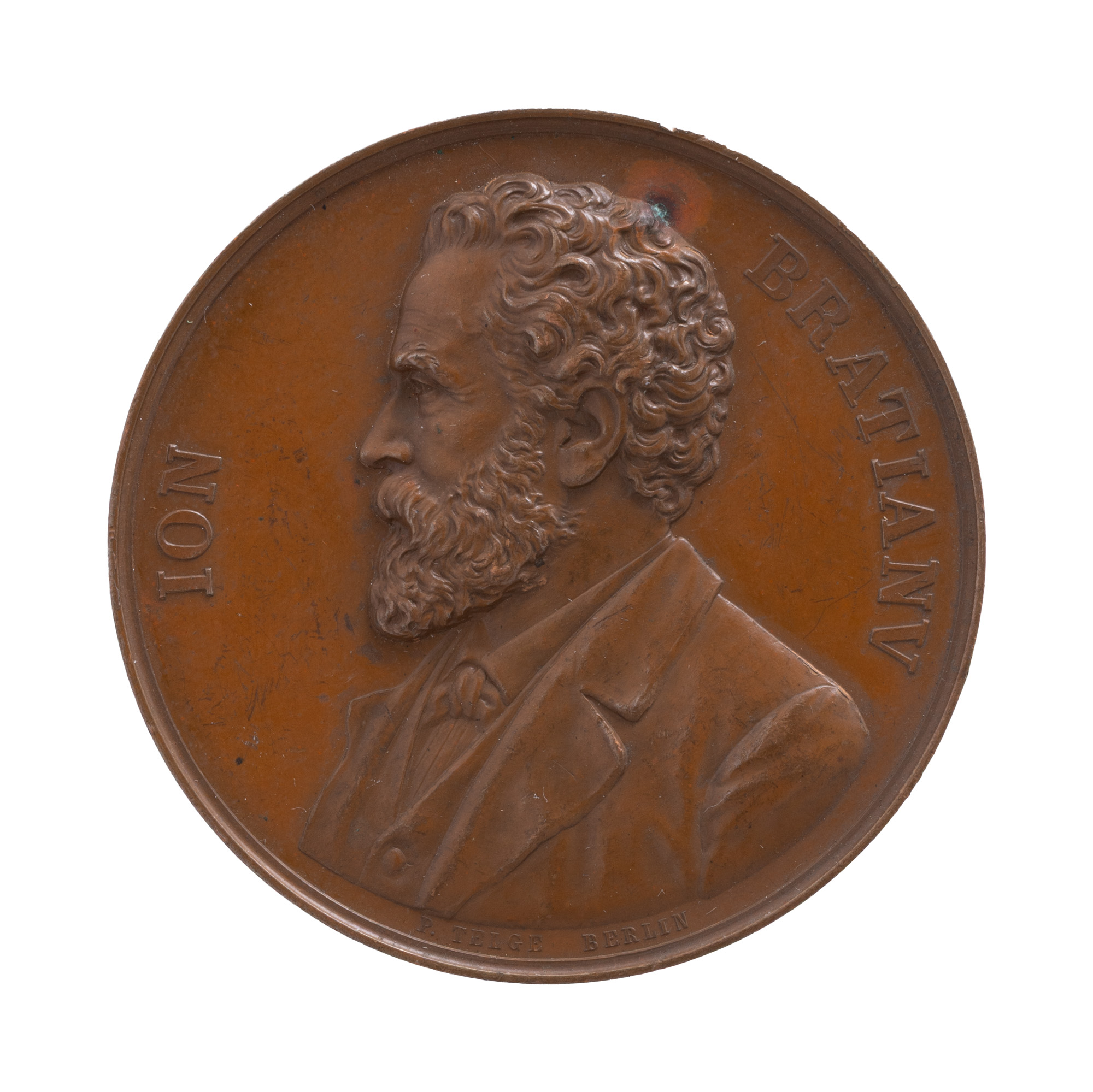 Medalie ”Ion Brătianu, 1821-1848-1857-1866-1876-1881-1891”, gravor Paul Telge, 1891