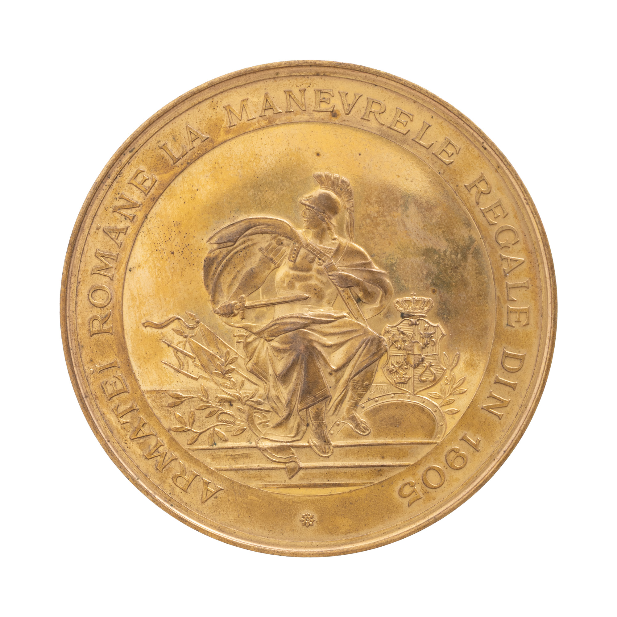 "Romanian Army Medal at the Royal Maneuvers of 1905", engraver Carniol Jr, 1905