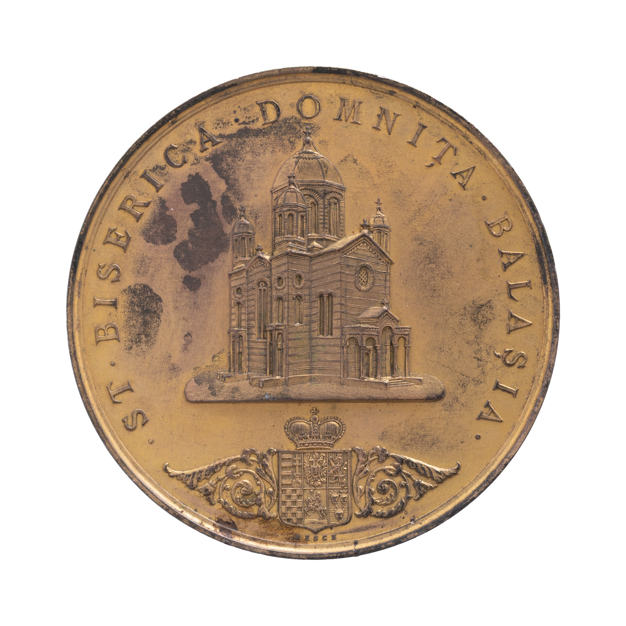 Medalie ”Sfânta Biserică Domnița Bălașa”, gravor Joseph Resch, 1881