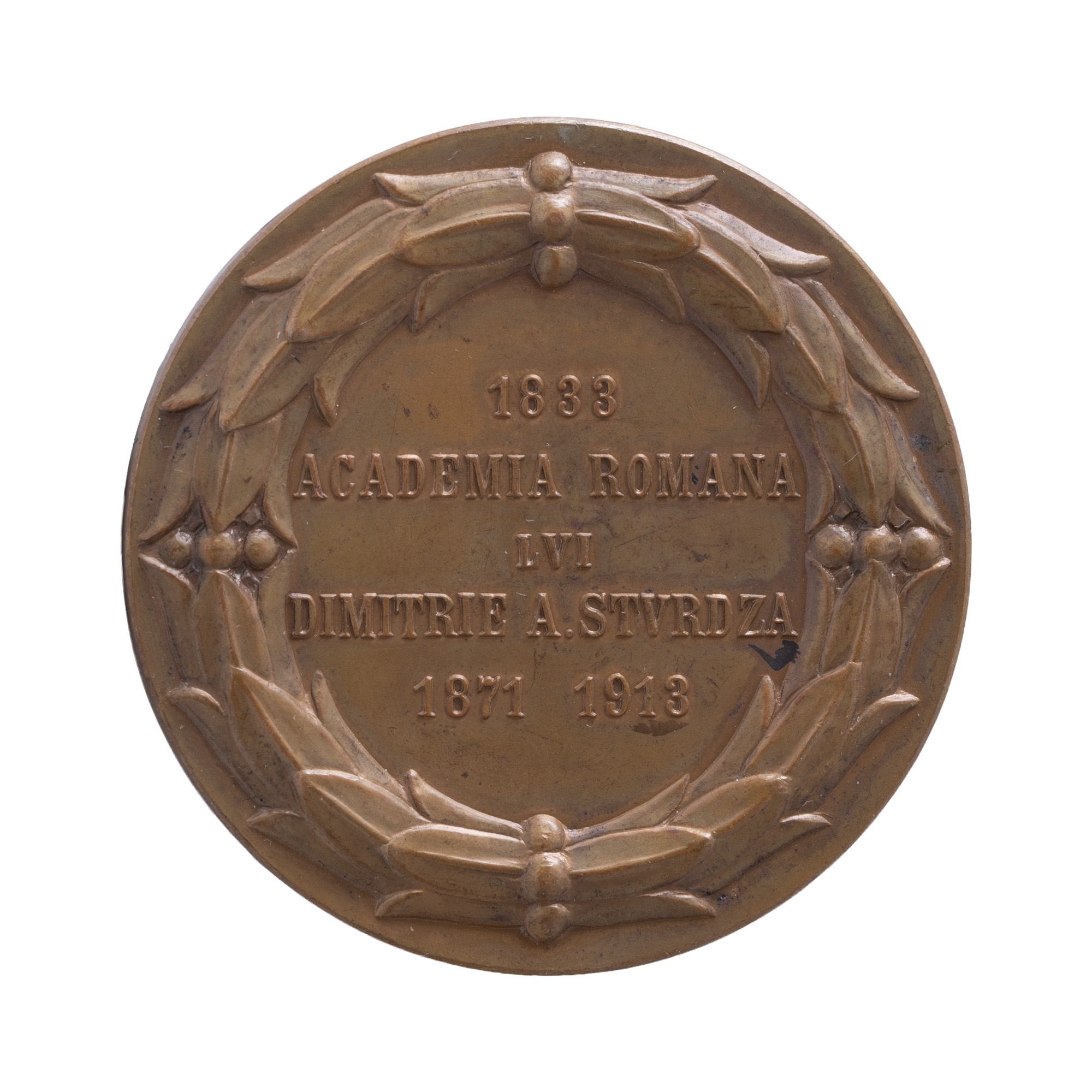 Medalie ”Dimitrie A. Sturdza 1833-1913”, gravor Frederic Storck, 1913