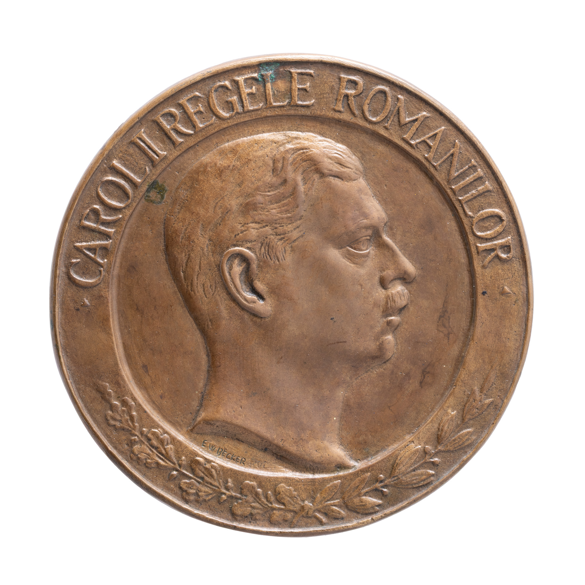 Machetă originală ”Luna Bucureștilor, 9 mai - 9 iunie”, gravor Emil Wilhelm Becker, 1935, avers, exemplar unic, în cutia originală