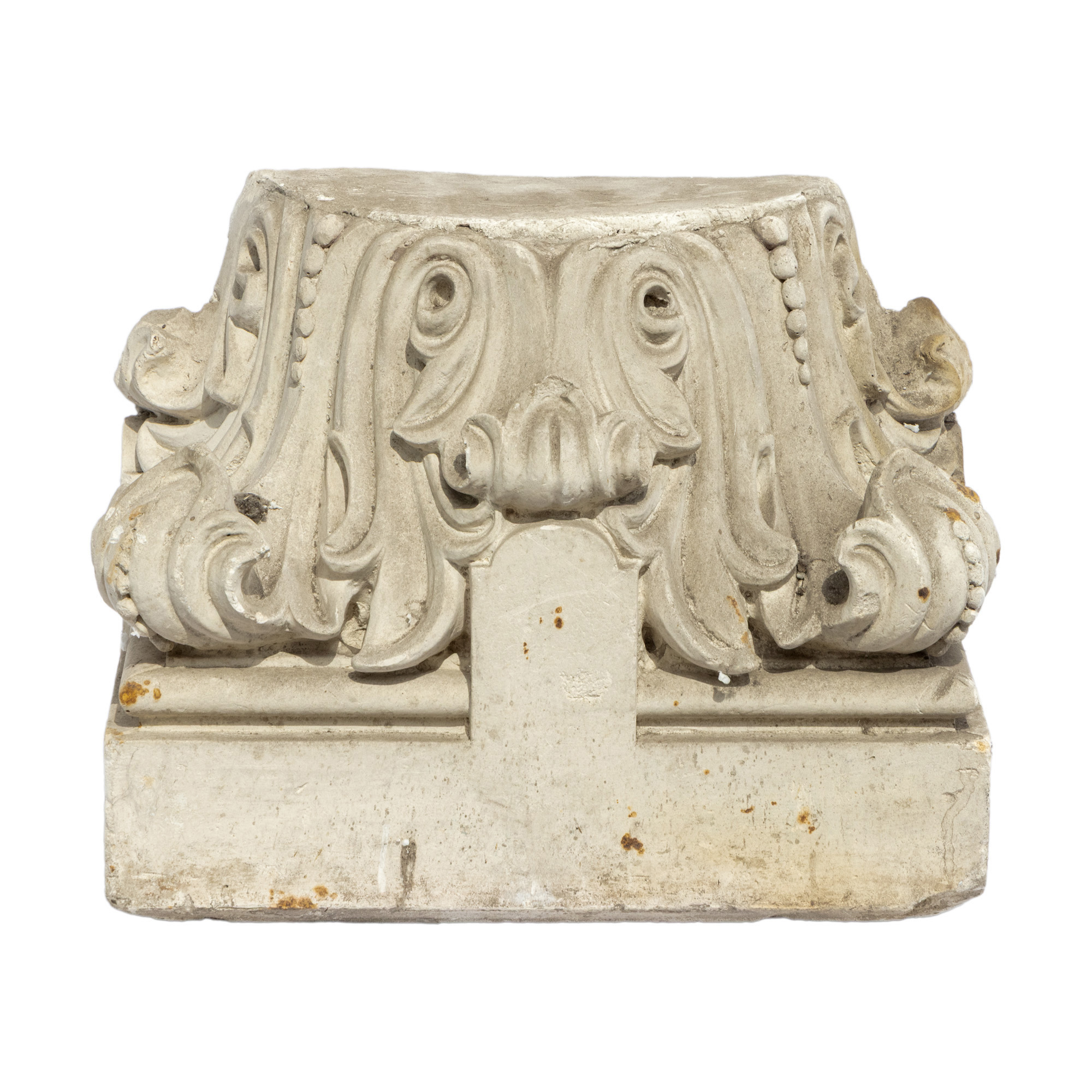 Corinthian capital, decorated with acanthus leaves