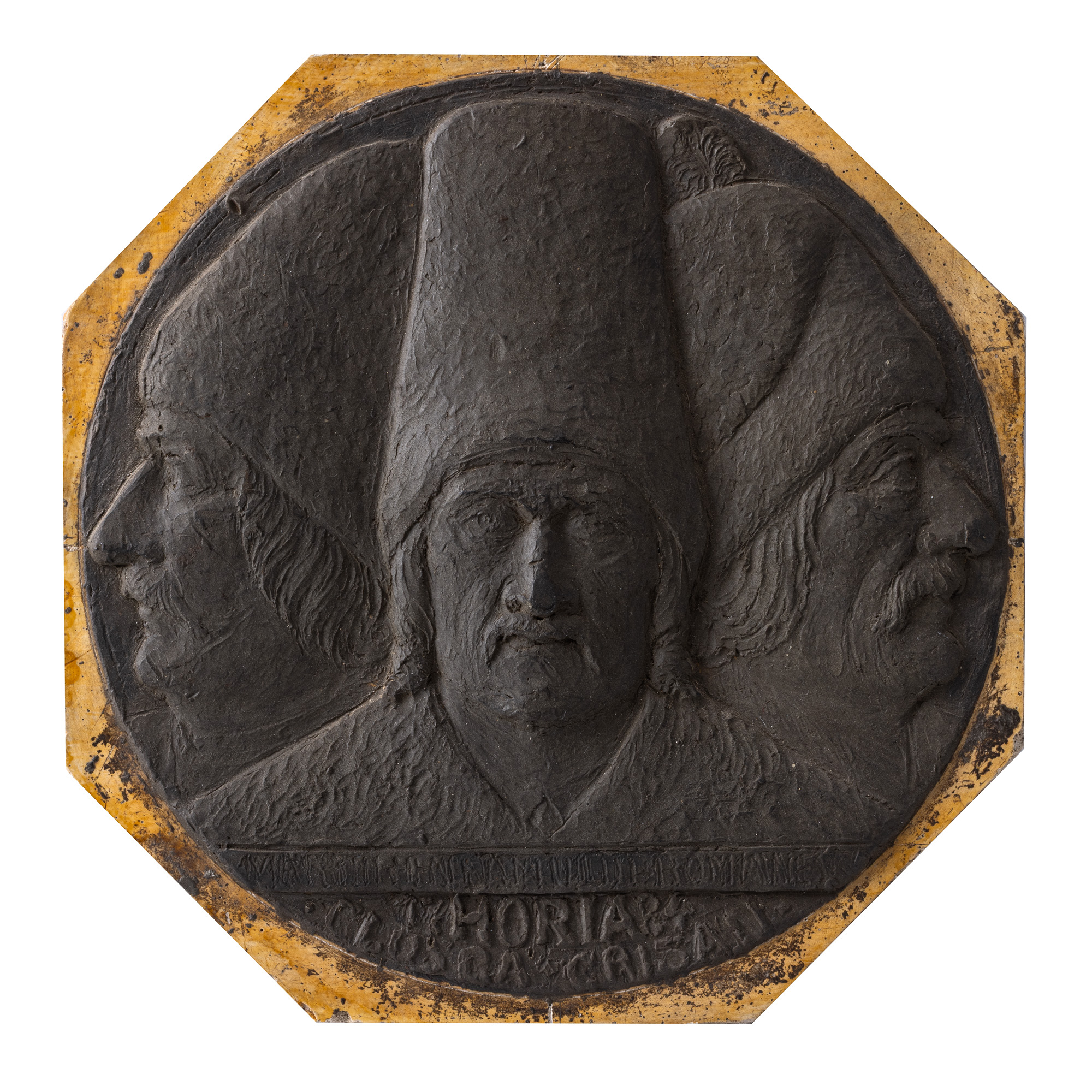 Matrix for a tribute to the leaders of the 1784 Rebellion, Horea, Cloșca and Crișan