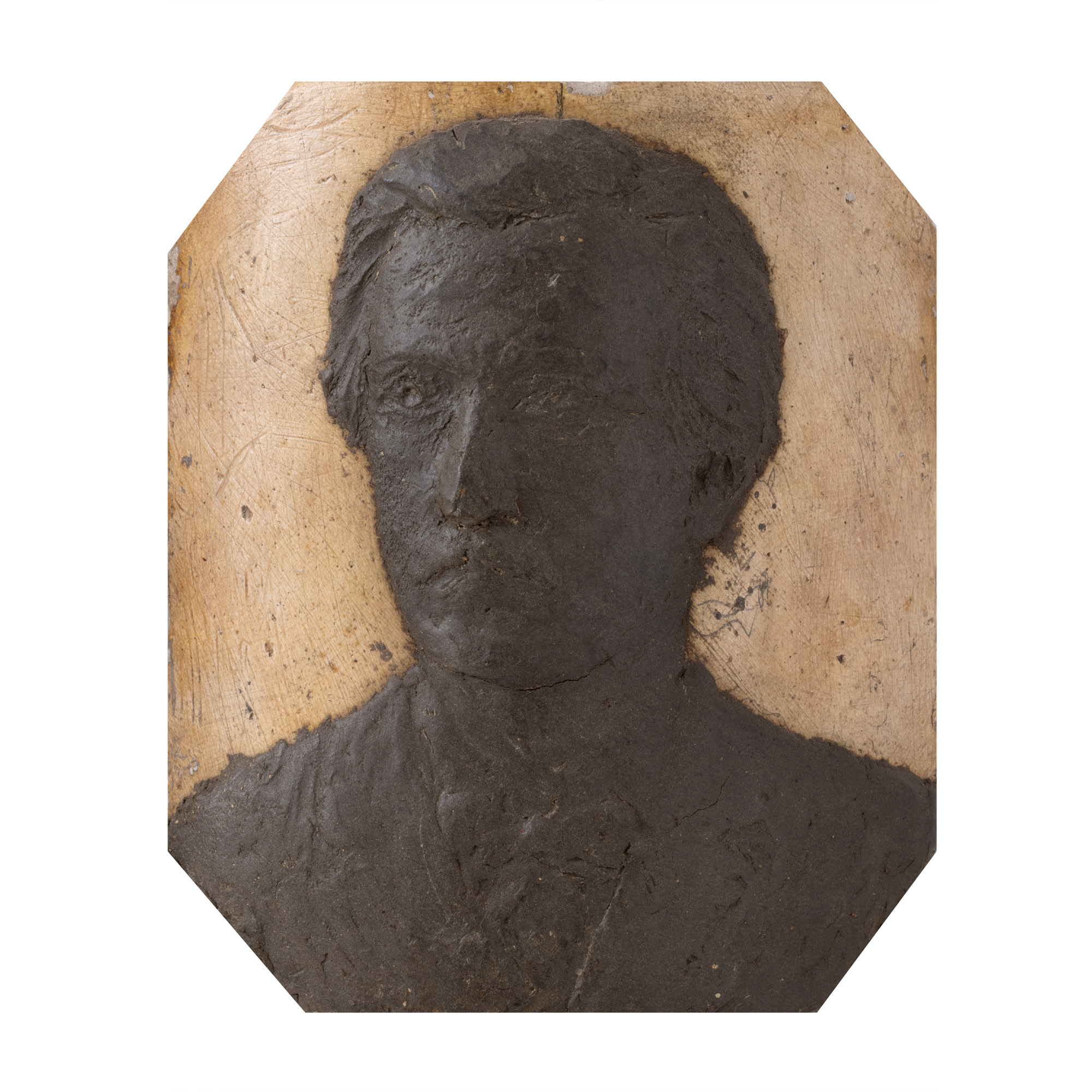 Matrix with the portrait of Mihai Eminescu at 28 years old