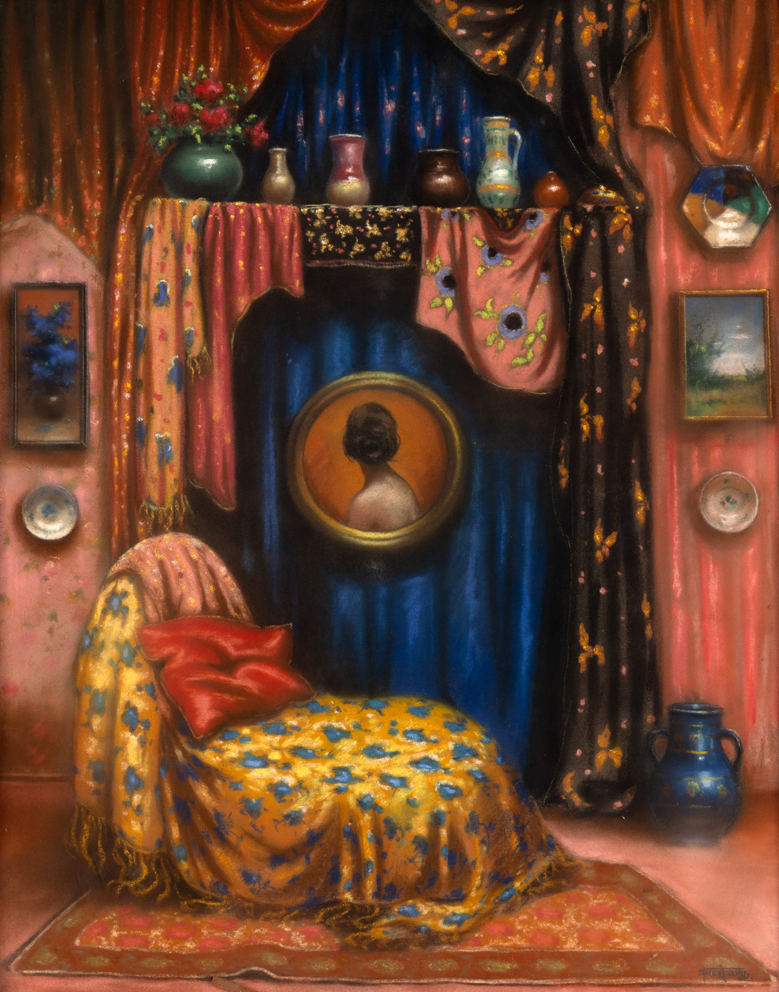Interior din studioul artistului