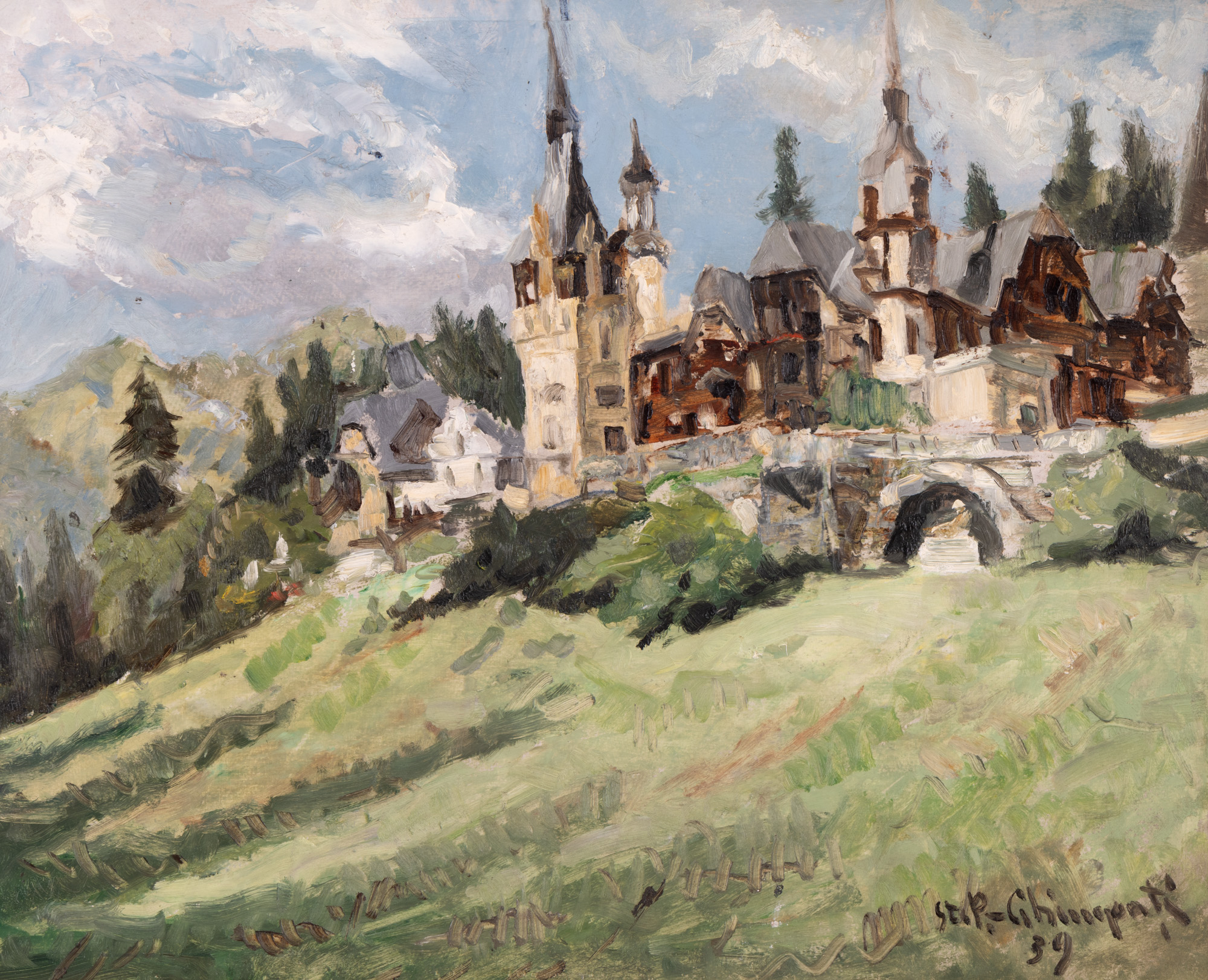 View towards Peleș Castle