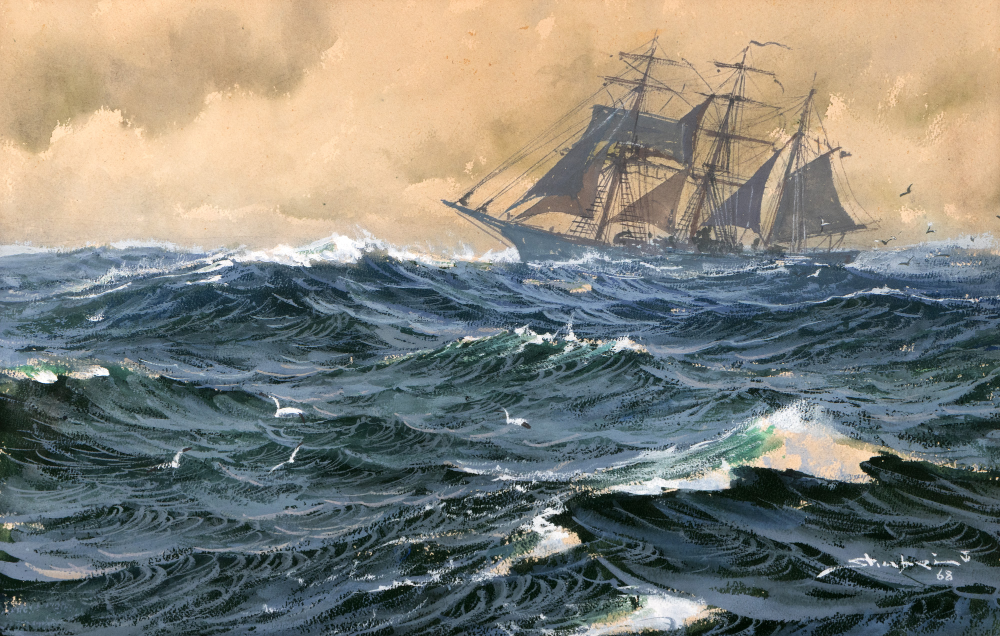 All sails up!