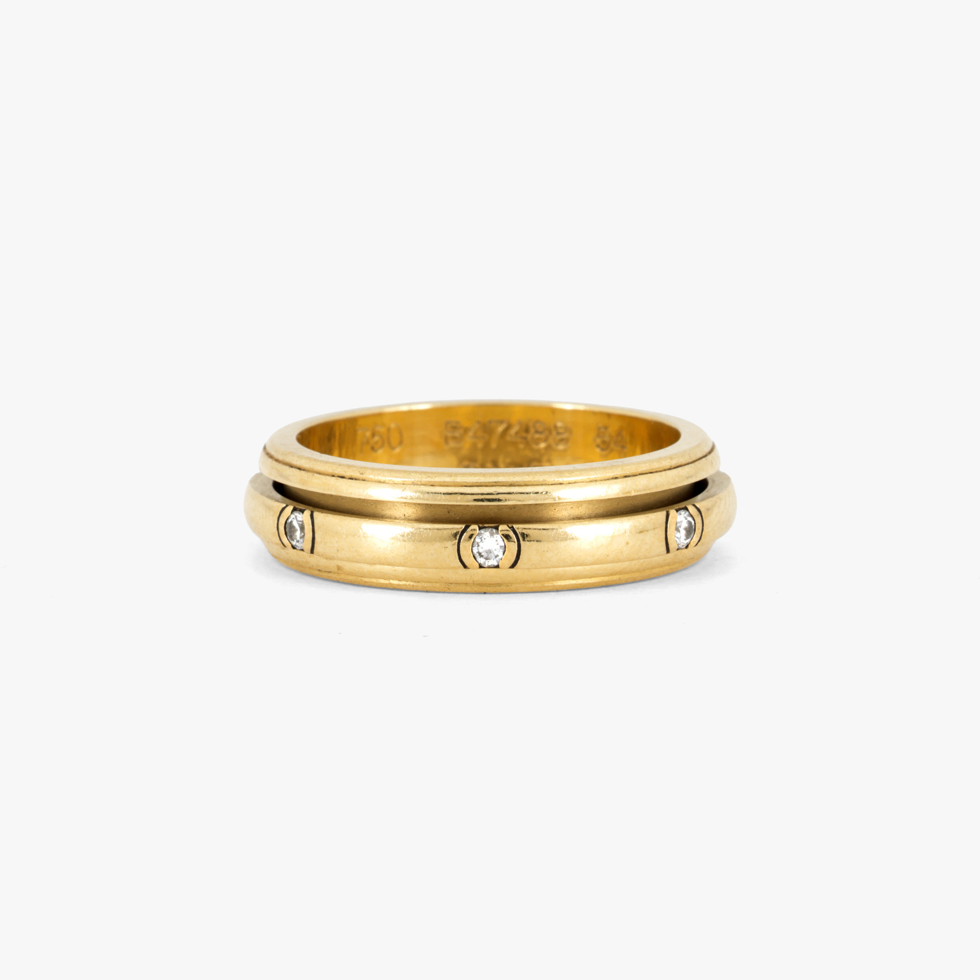 Inel Piaget din aur, ornat cu diamante
