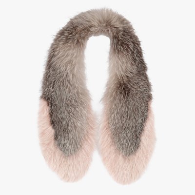 Louis Vuitton scarf, made of fox fur and silk