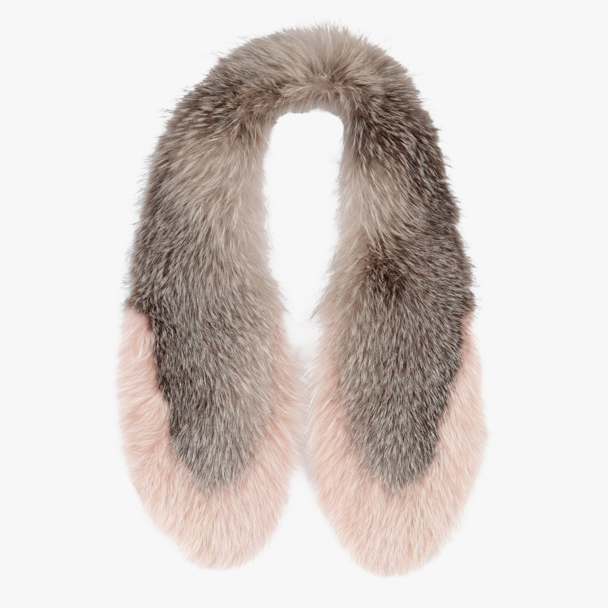 Louis Vuitton scarf, made of fox fur and silk