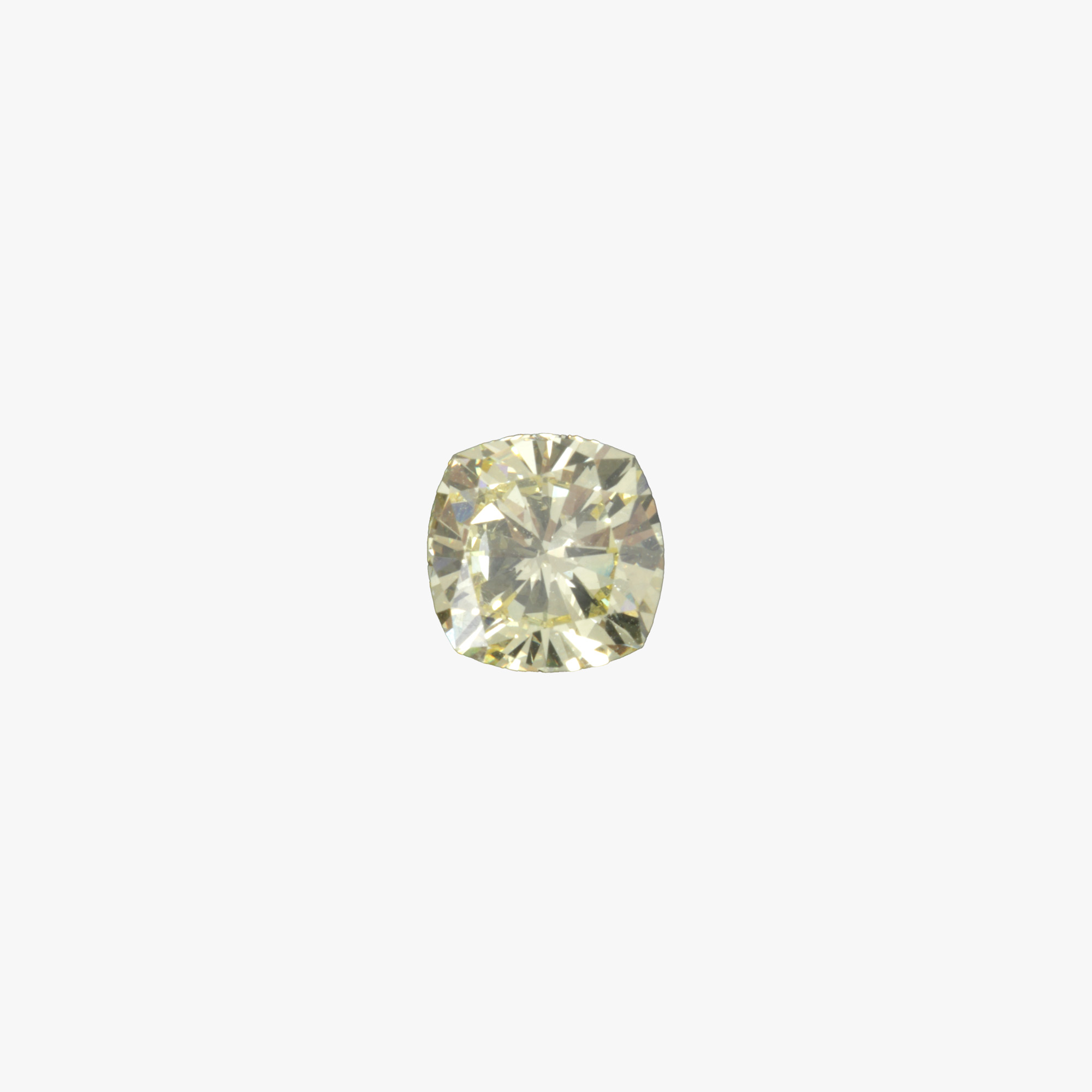 Diamant pătrat briliant, intense yellow, cca. 1,26 ct.