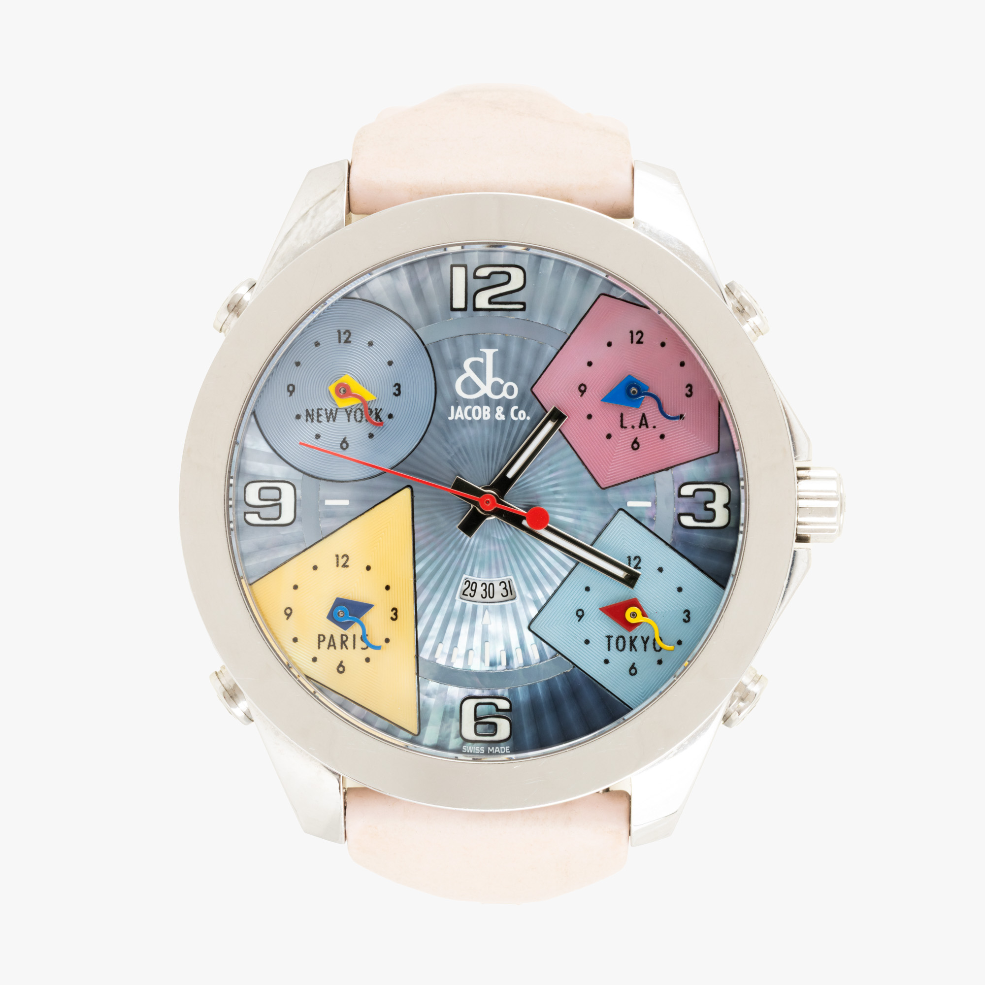 Jacob & Co 5 Time Zone, Handheld, Unisex Watch
