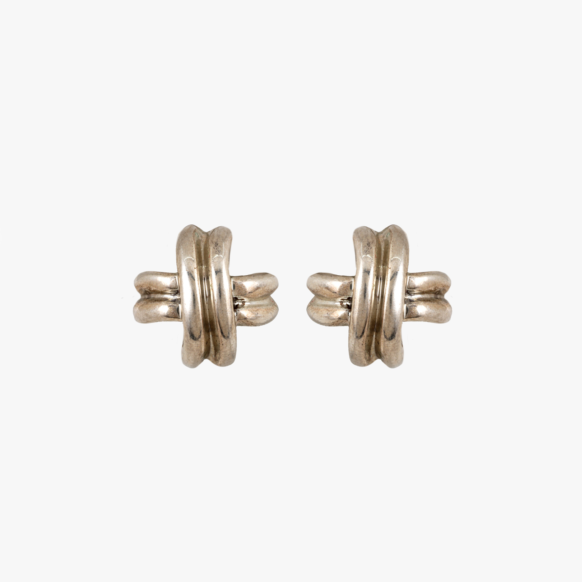Pair of Tiffany & Co. earrings, in silver