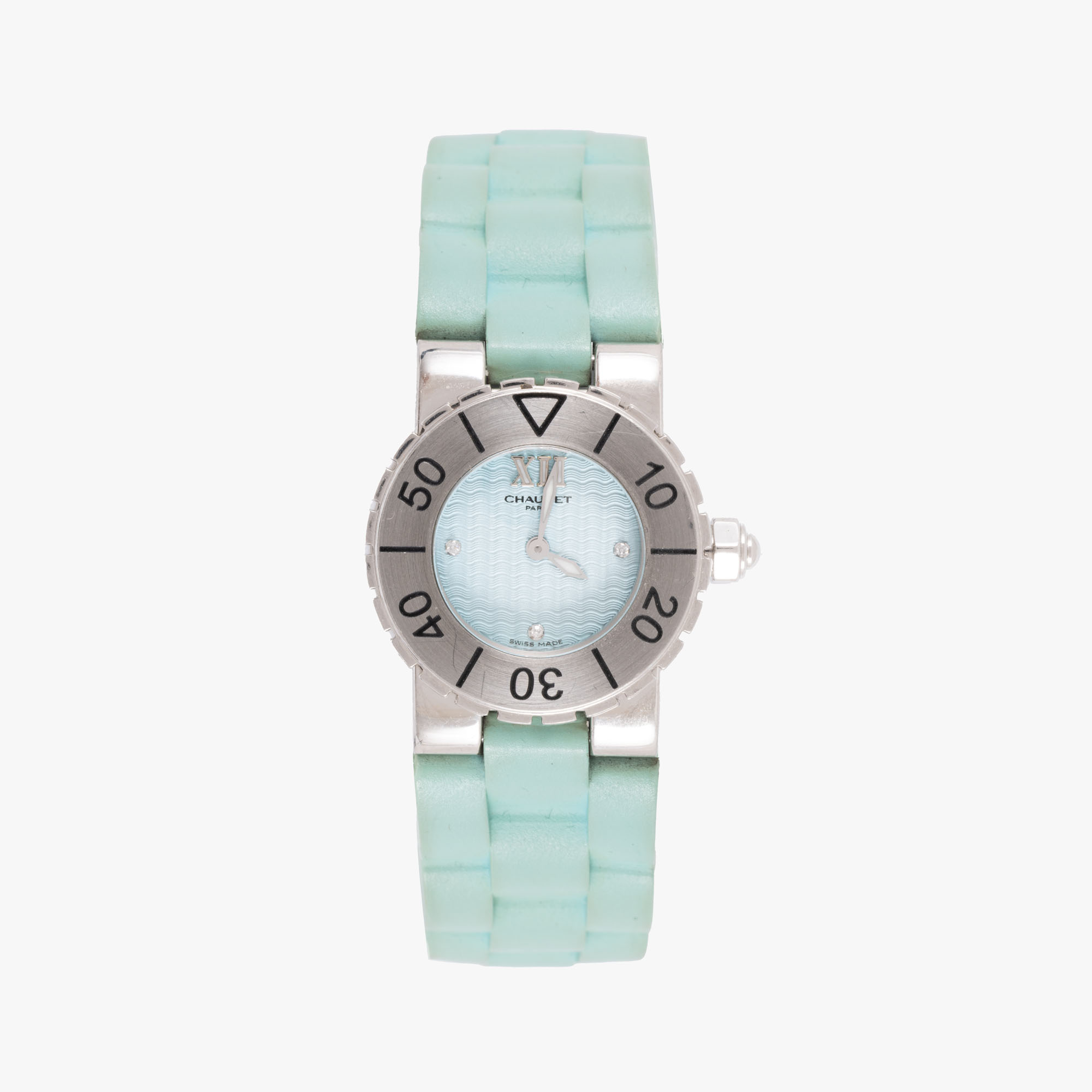 Ceas Chaumet Class One Ice Blue, cu diamante, de mână, de damă