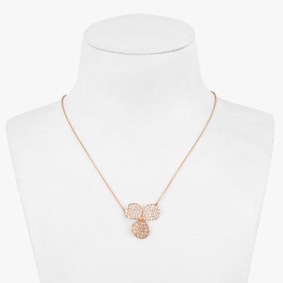 ”Paper Flowers” - colier Tiffany & Co. din aur roz, decorat cu diamante, însoțit de cutia originală