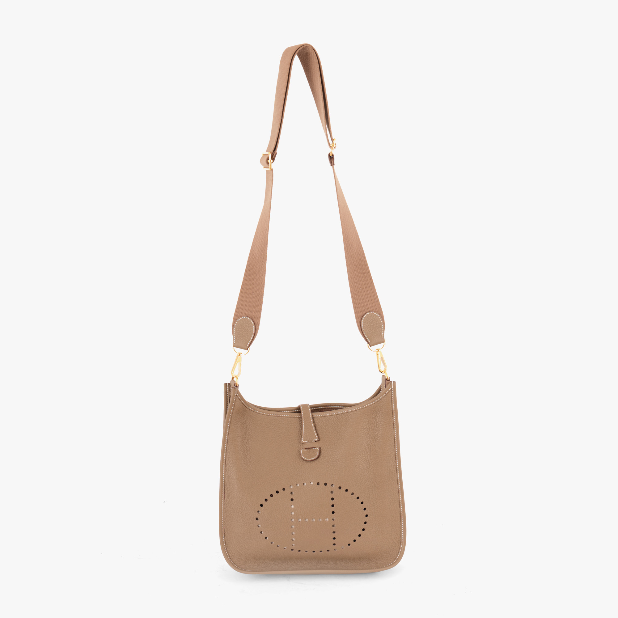 Geantă Hermès, model Evelyne, din piele, însoțită de dustbag și cutia originală