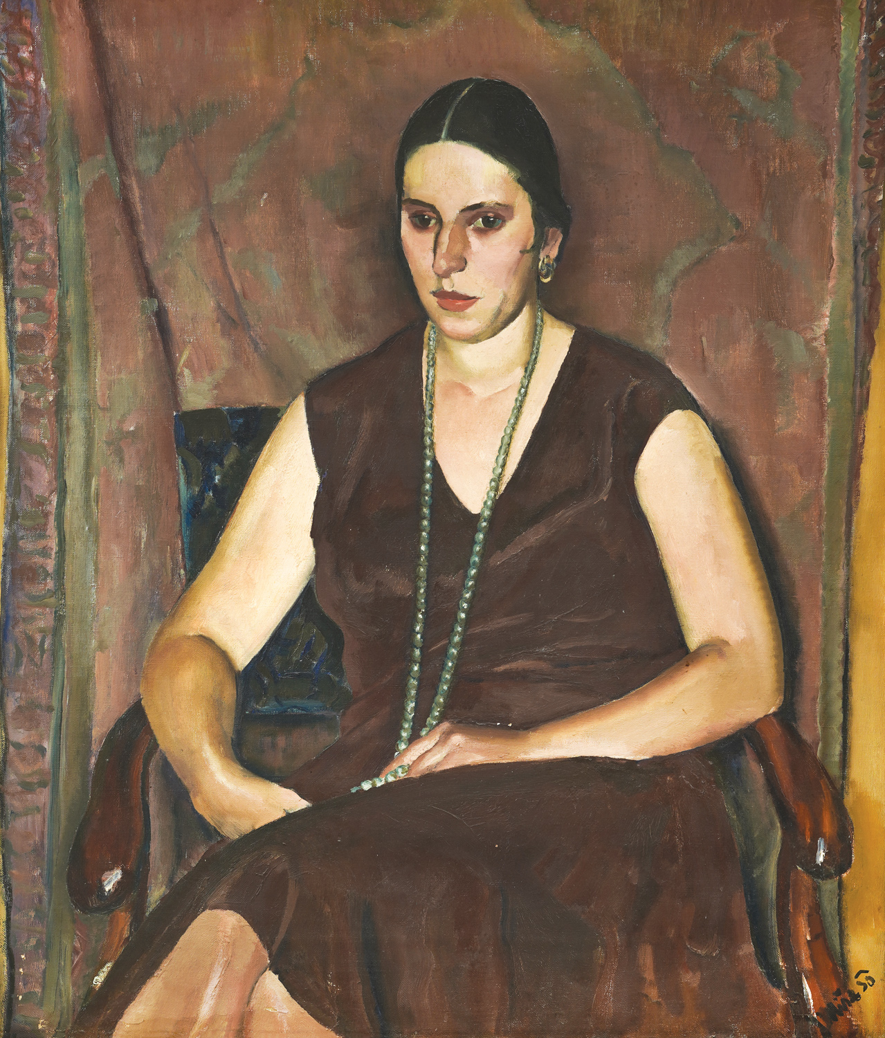 Portret dame s tirkiznom ogrlicom