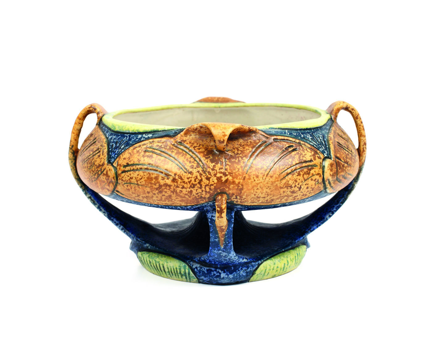 Fructieră Amphora, decorată cu frunze de nufăr, cca. 1920