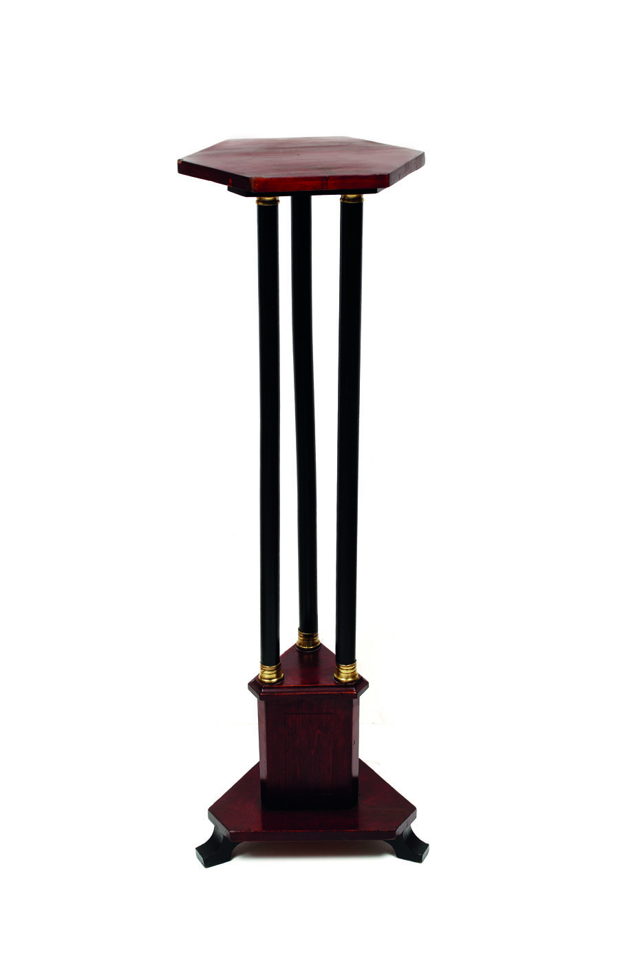 Piedestal Art Deco, cu blat hexagonal. cca. 1930-1940