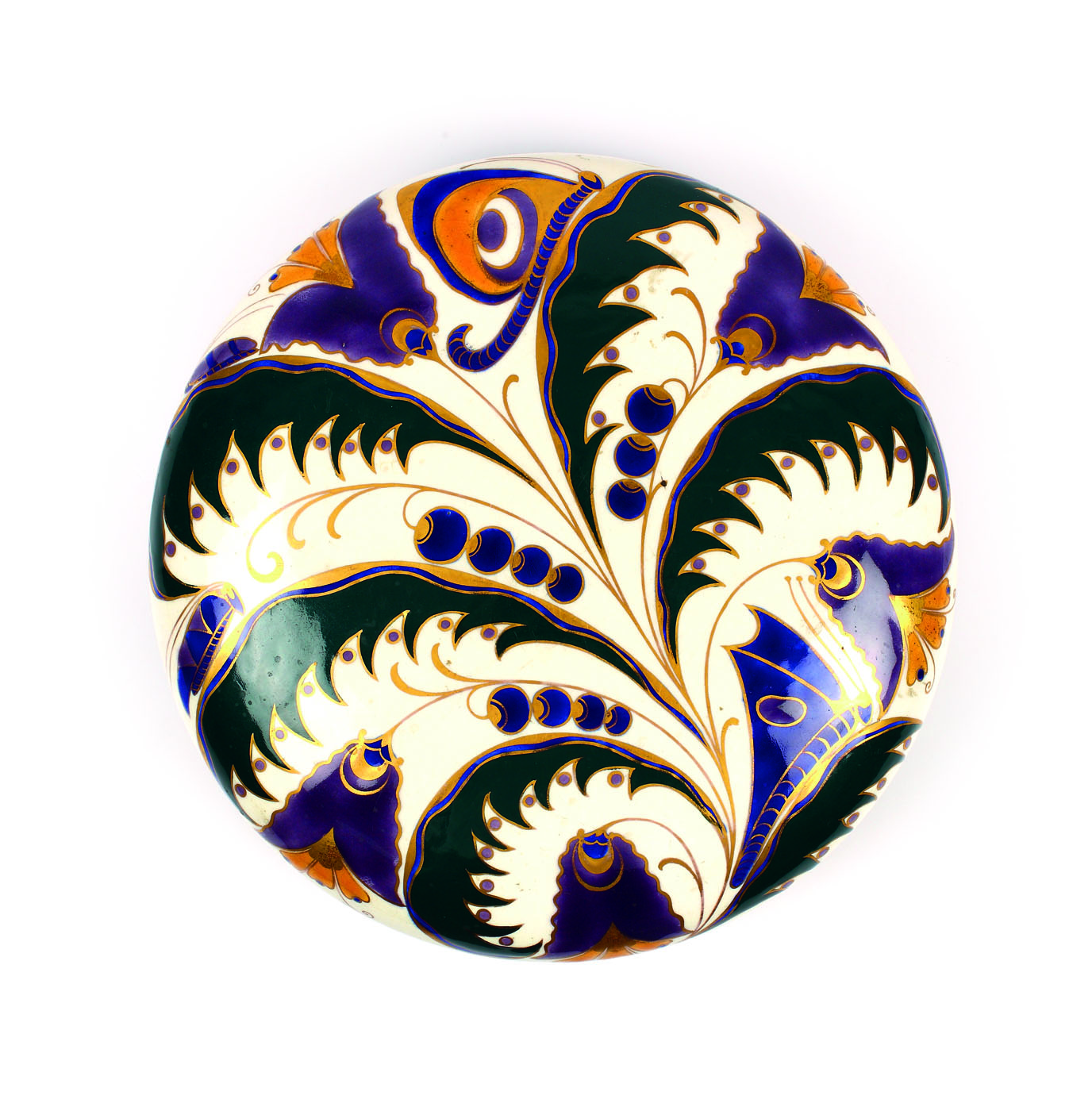 Bombonieră Ernst Wahliss, model Serapis, în stil Art Deco, cca. 1920-1930