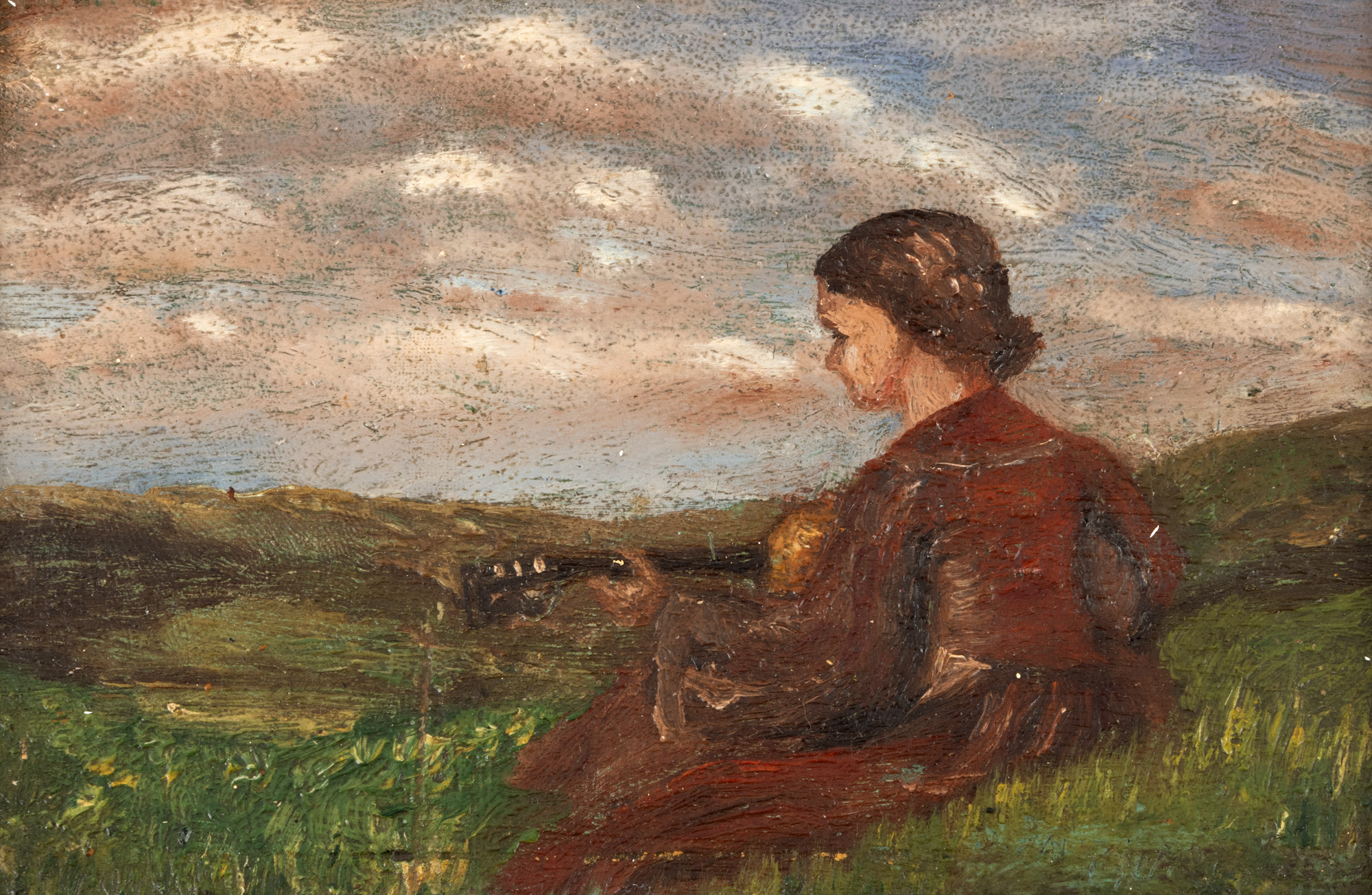 Woman on Grass