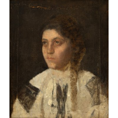 Young Girl with Romanian Blouse