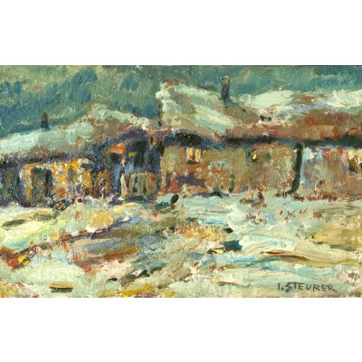 ◆杉山慎一郎 油彩画 MA FORET　10号 A10