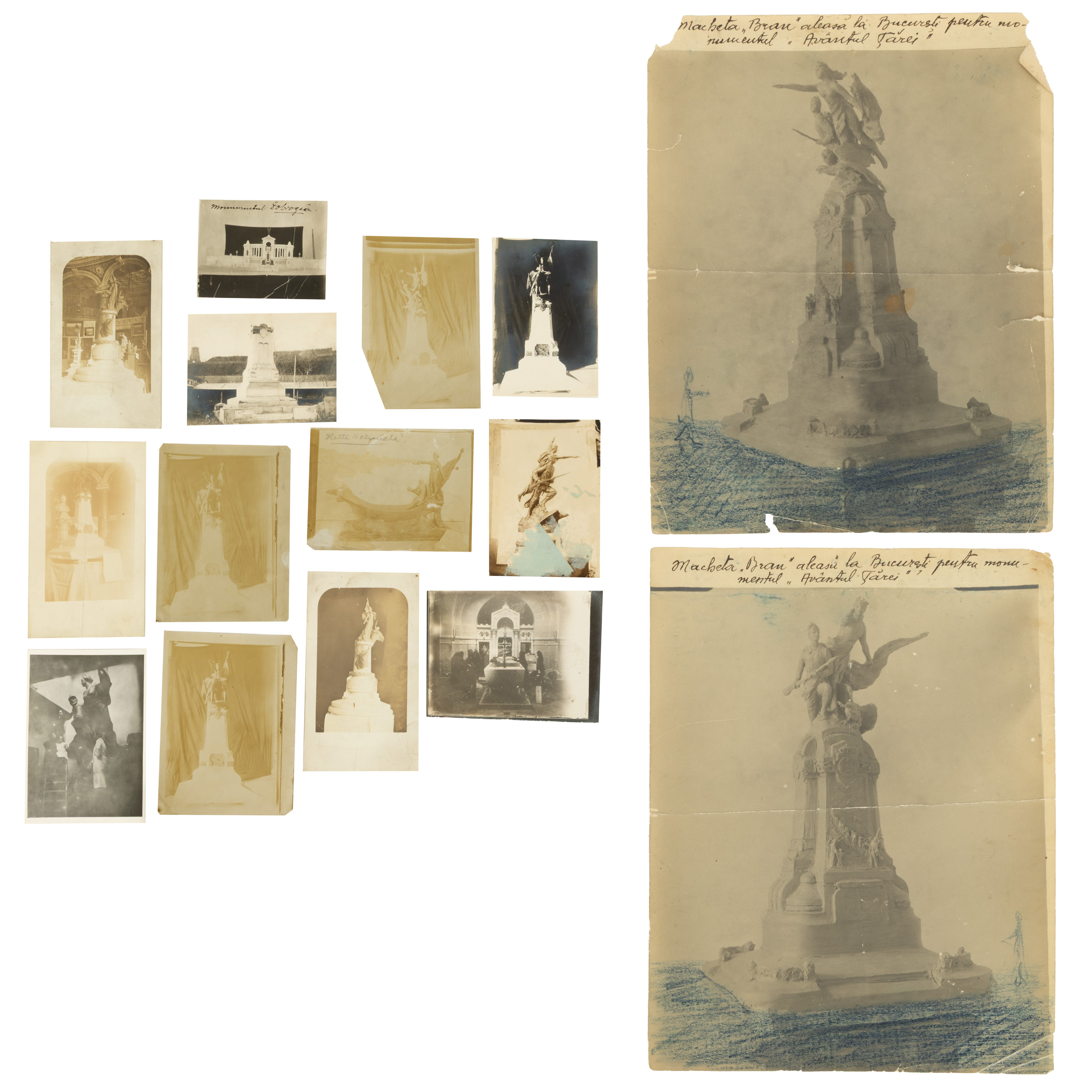 Lot consisting of 15 photographs illustrating various works by Emil W. Becker, interwar period, originating from the artist's personal archive