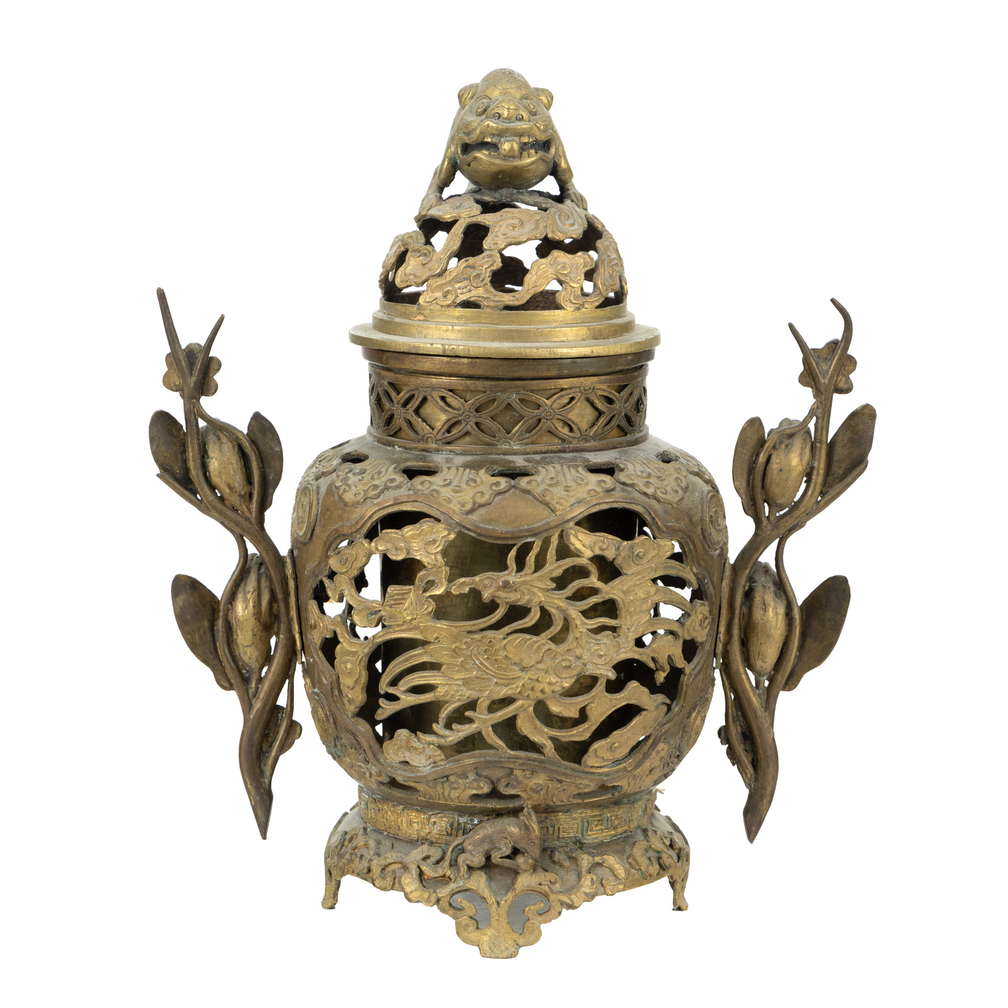 Bronze vase for burning spices, decorated with qilin, China or Vietnam, early 20th century