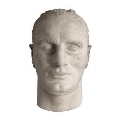 Masca mortuară a lui Leopold Gagel, fiul fondatorului renumitei brutării "Otto Gagel", funizoare a casei regale
