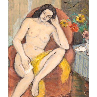 Nude with Scarf