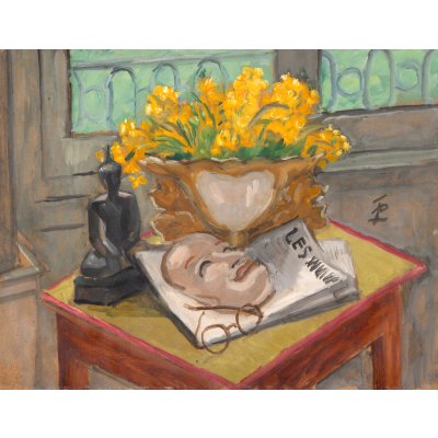 Still Life with Kabuki Mask and Buddha