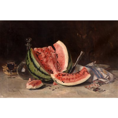 Melon and Playing Cards