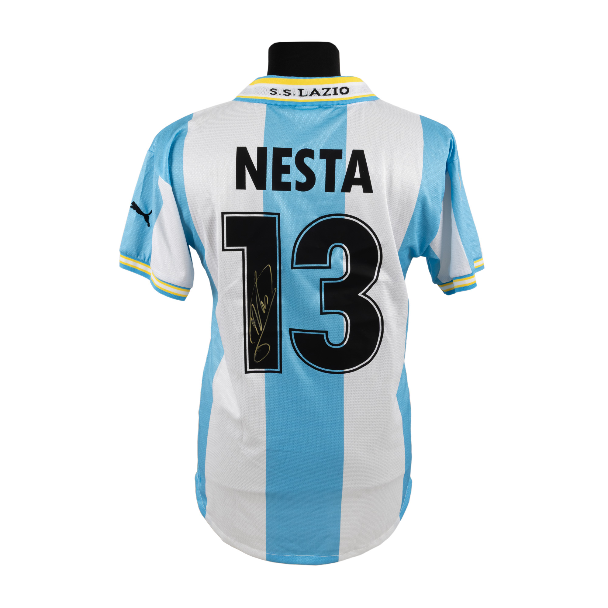 Tricou SS Lazio, cu semnătura olografă a lui Alessandro Nesta