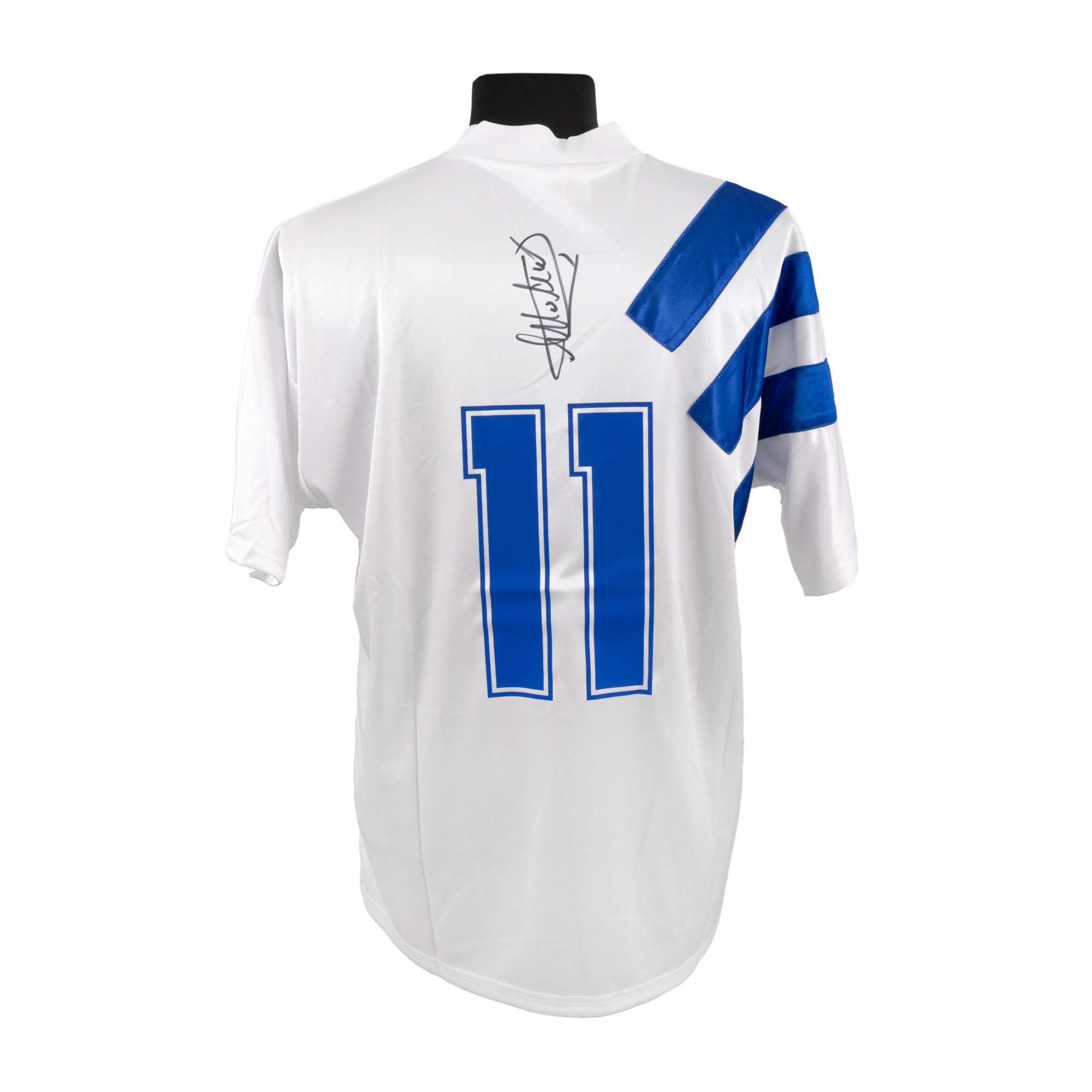 Tricou al echipei Real Zaragoza, cu semnătura olografă a lui Dorin Mateuț