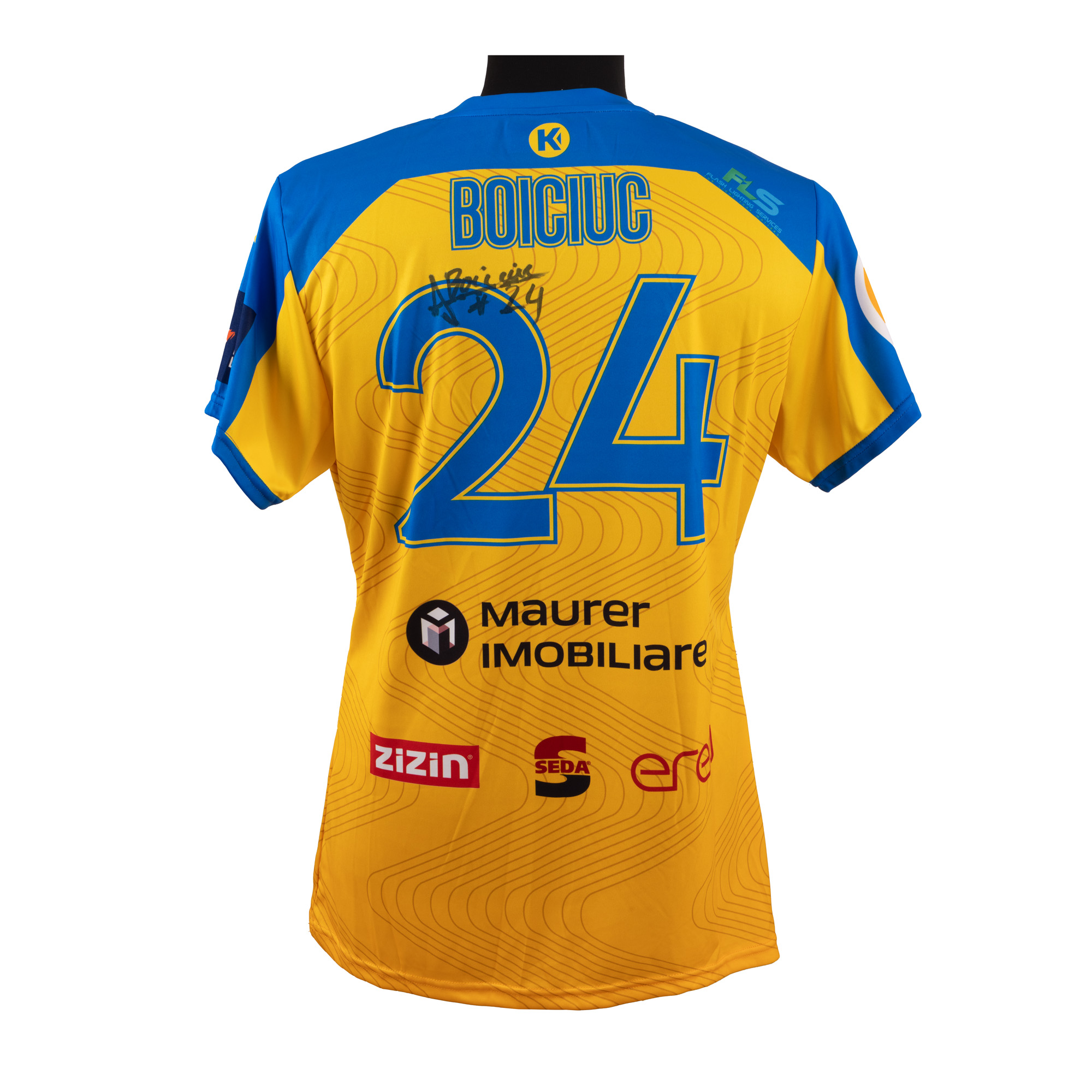 Tricou de handbal, Corona Brașov, cu semnătura olografă a Alisiei Boiciuc