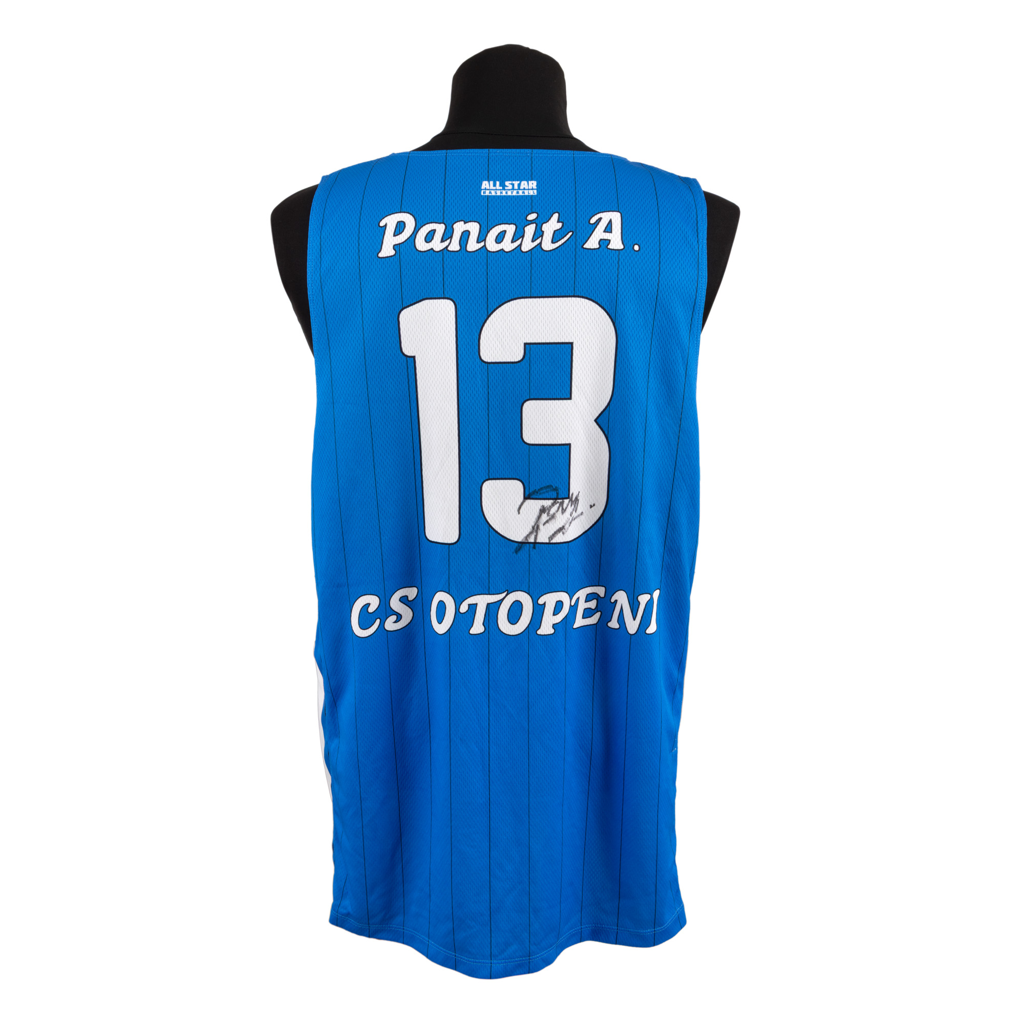 Tricou C.S. Otopeni, cu semnătura olografă a lui Andrei Panait
