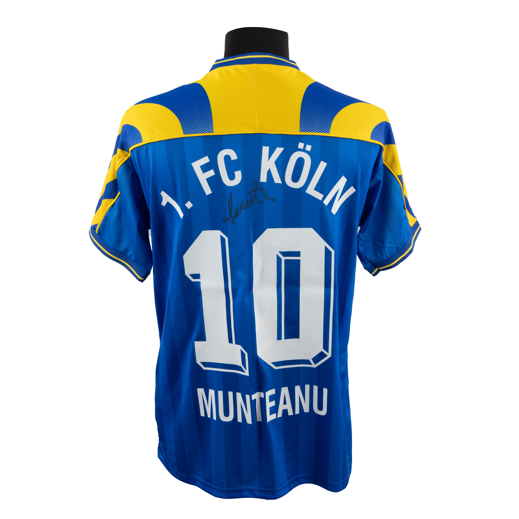 Tricou F.C. Koln, cu semnătura olografă a lui Dorinel Munteanu