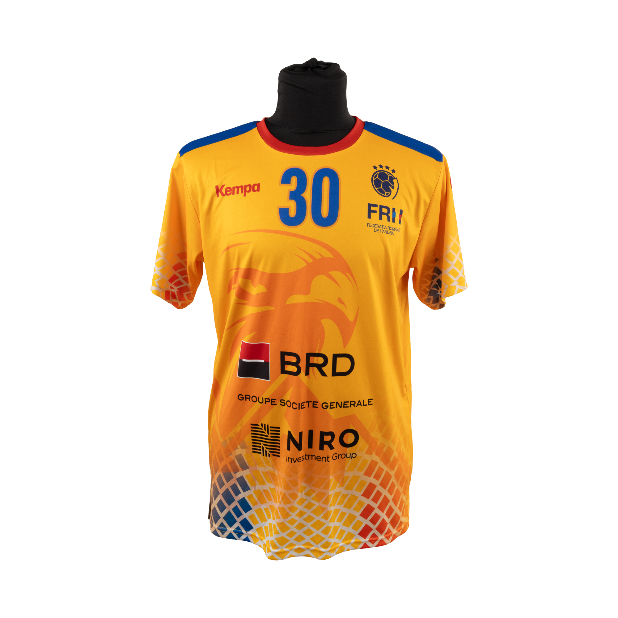Tricou al echipei naționale a României, cu semnătura olografă a Soniei Seraficeanu