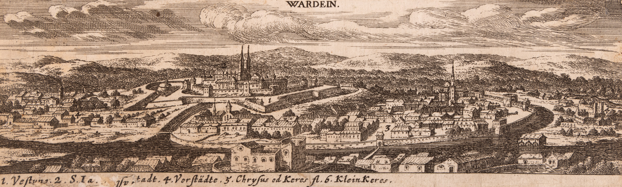 Vedută ”Oradea”, de Sigmund Von Birken, Nürnberg, 1684